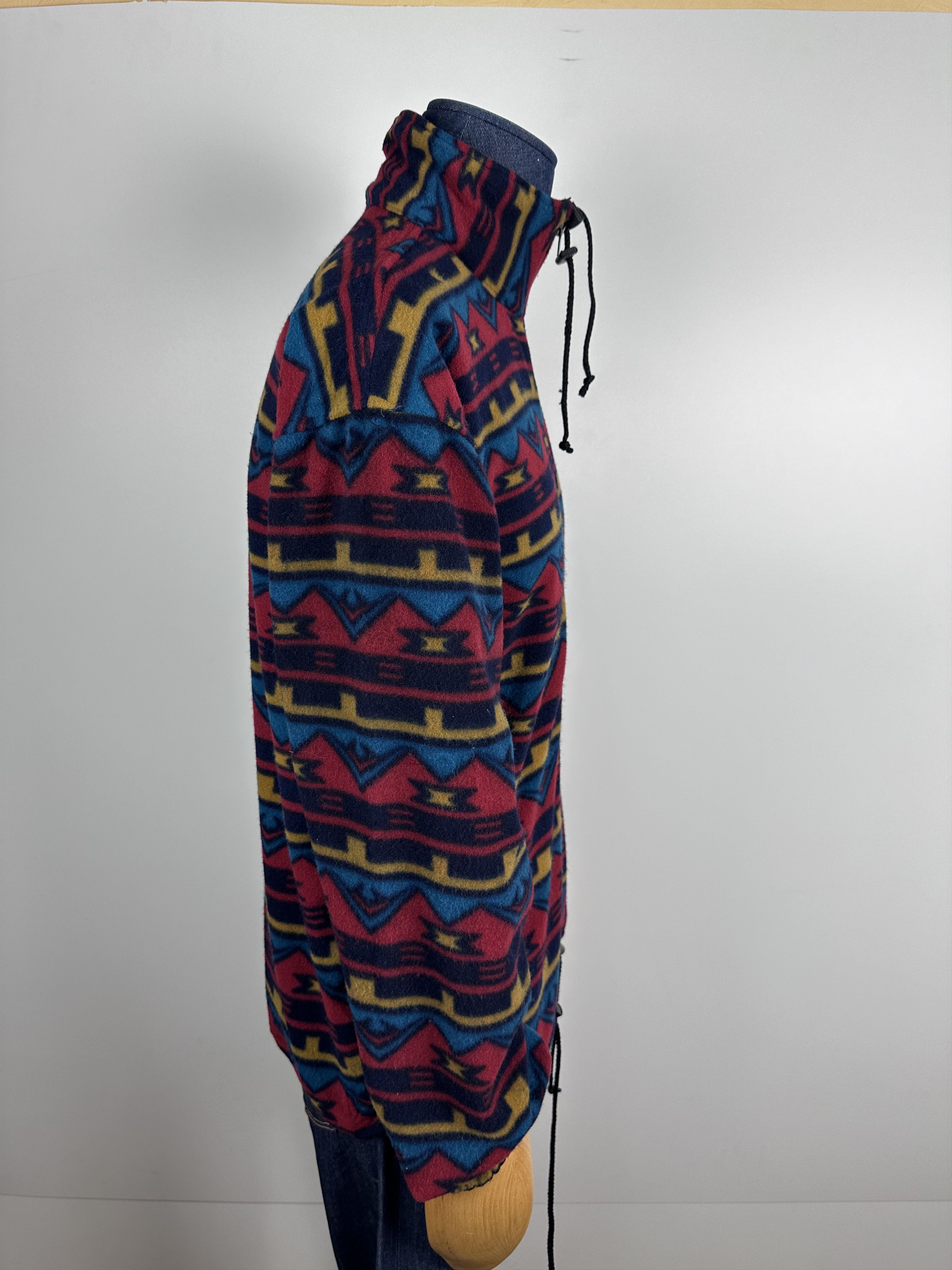 Vintage vintage FLEECE sweater Full Zip retro wear men's 90s jumper Size US M / EU 48-50 / 2 - 7 Thumbnail