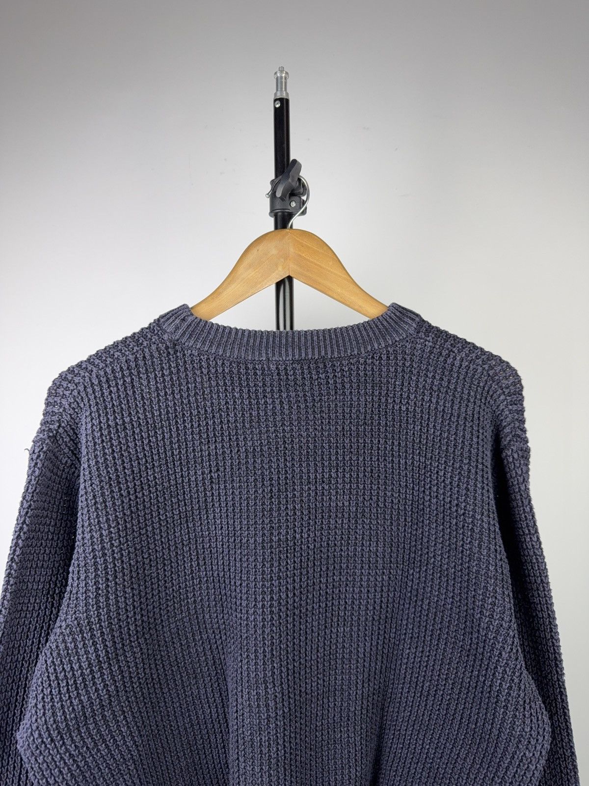 G-Star Vintage 00s Avant Garde G-Star Raw Heavy Knit Sweater Navy Size US L / EU 52-54 / 3 - 9 Thumbnail