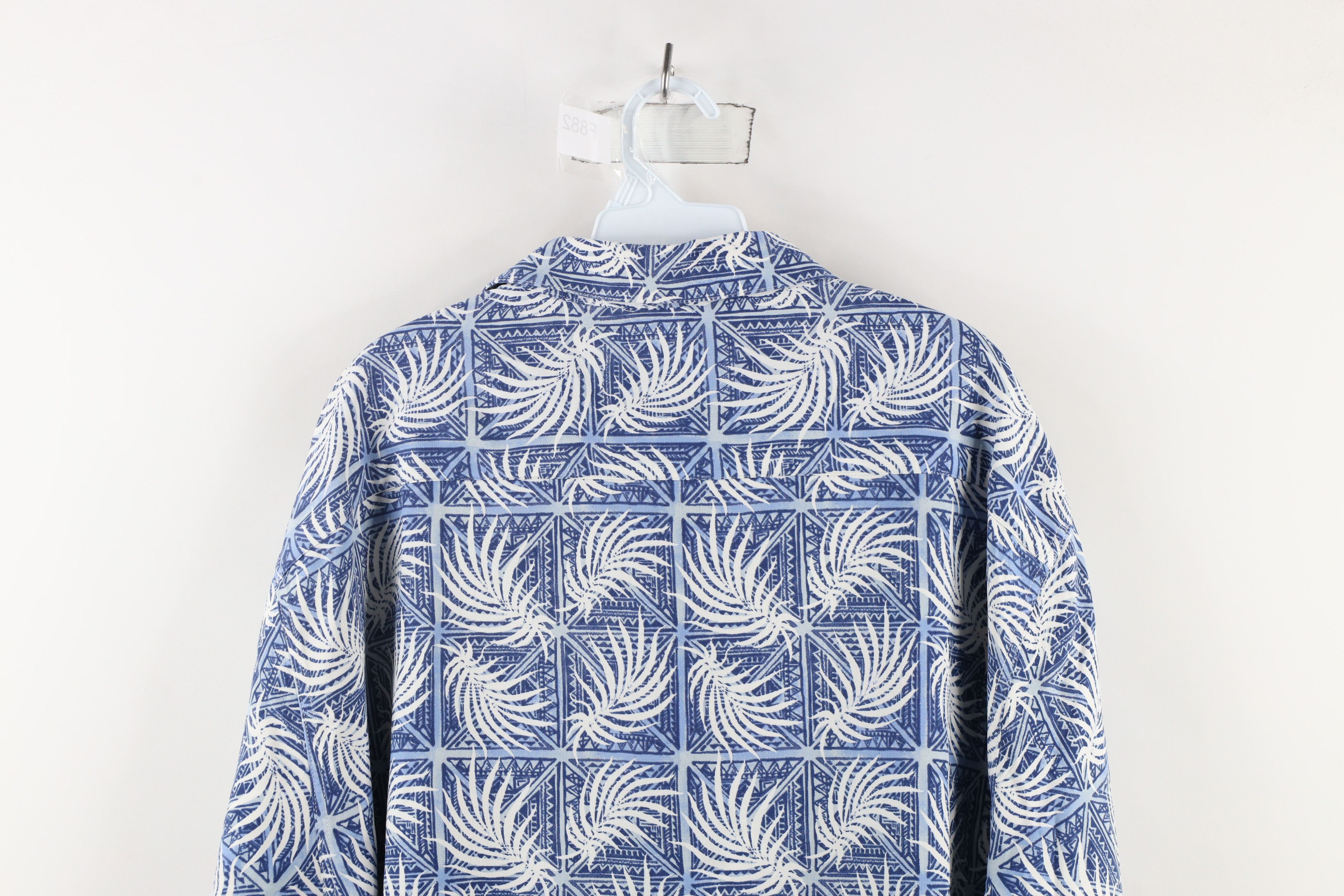 Nat Nast × Vintage Nat Nast Luxury Originals Leaf Silk Blend Hawaiian Shirt Size US XXL / EU 58 / 5 - 9 Thumbnail