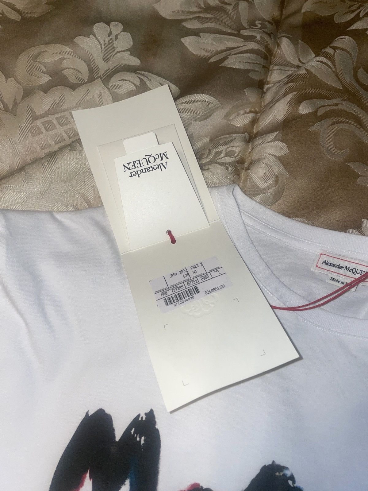 Alexander McQueen Alexander McQueen White T-shirt Brand New Size US L / EU 52-54 / 3 - 3 Thumbnail