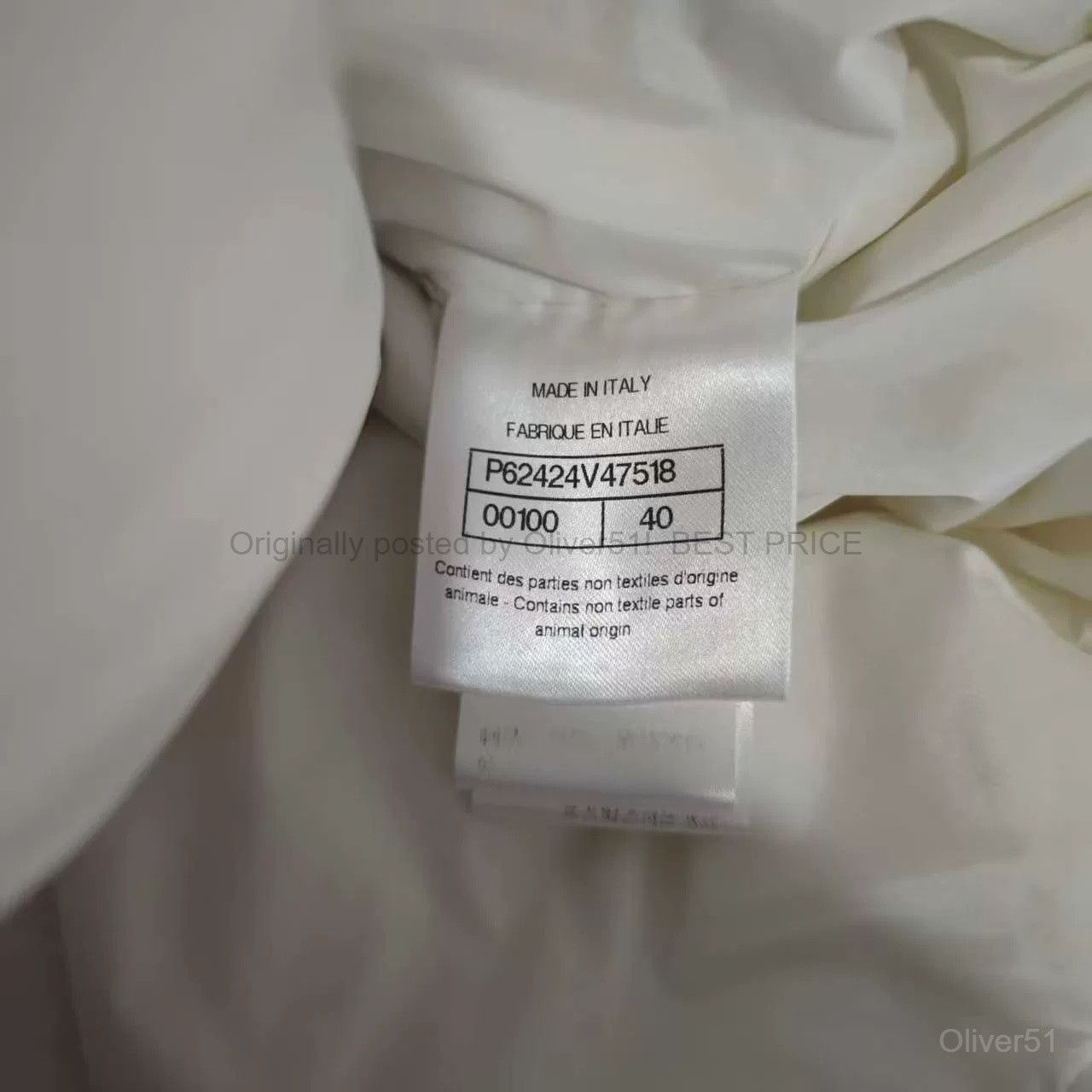 Chanel Chanel Snow Collection White Cloud Lapel BFAJMNO511 Size M / US 6-8 / IT 42-44 - 3 Thumbnail