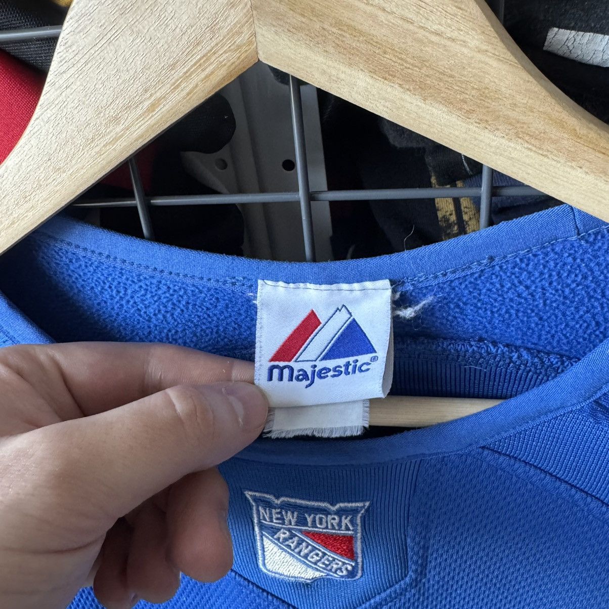 Majestic × NHL × Vintage Majestic New York Rangers Vintage NHL Jersey Size US XL / EU 56 / 4 - 4 Thumbnail