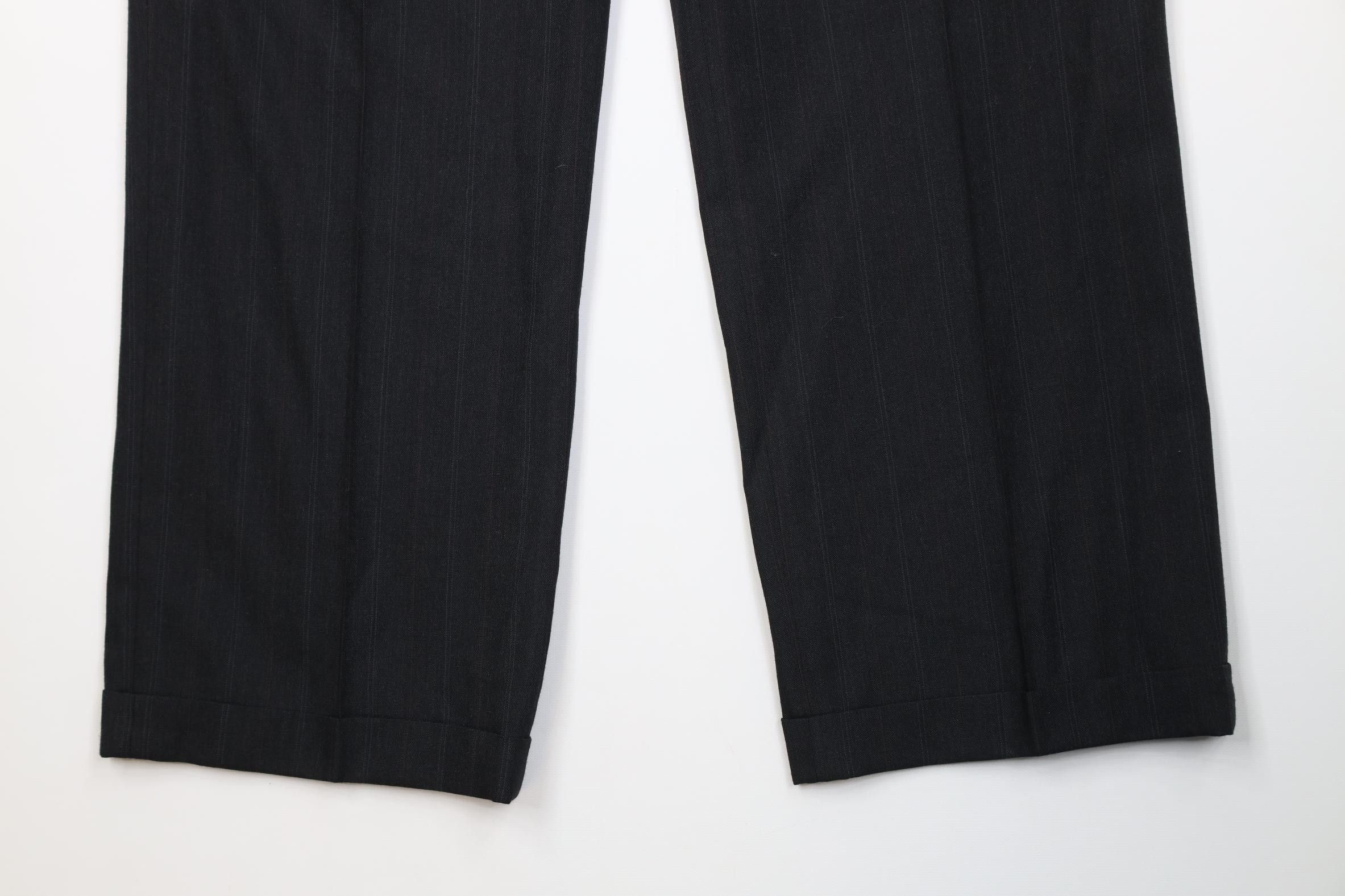 Vintage Vintage 70s Streetwear Knit Striped Wide Leg Chino Pants USA Size US 40 / EU 56 - 4 Thumbnail