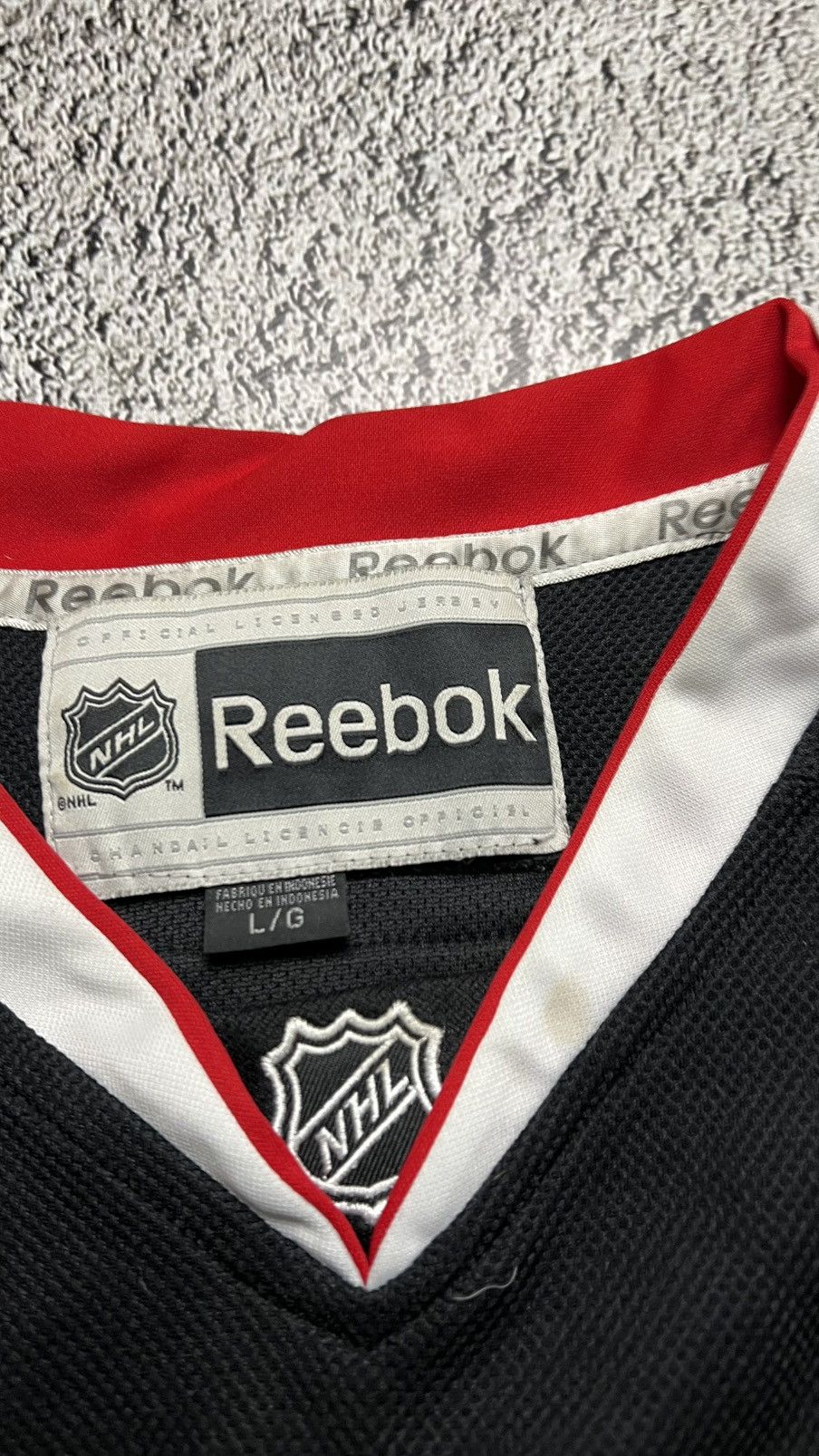 Reebok Chicago blackhawks NHL Marian Hossa reebok vintage jersey Size US L / EU 52-54 / 3 - 5 Thumbnail