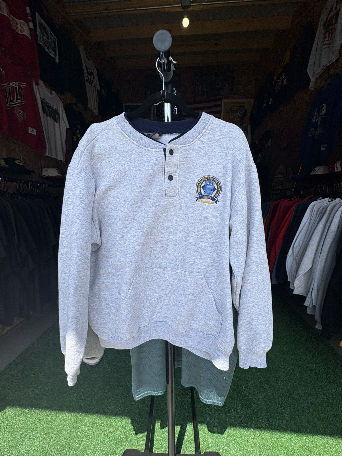 Japanese Brand × Vintage Vintage 1980s Buffalo Railroad Sweatshirt Size US XL / EU 56 / 4 - 1 Thumbnail