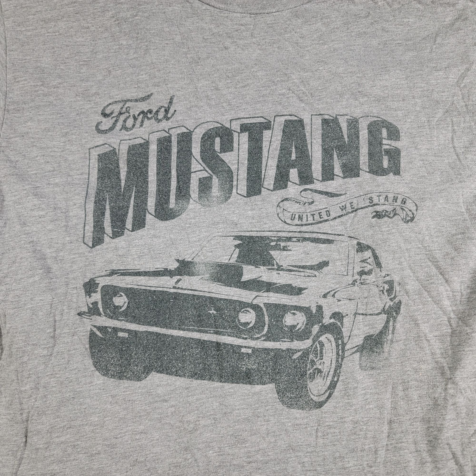 Ford Ford Mustang Adults Large Gray Graphic Tee Shirt Casual Cars Size US L / EU 52-54 / 3 - 3 Thumbnail