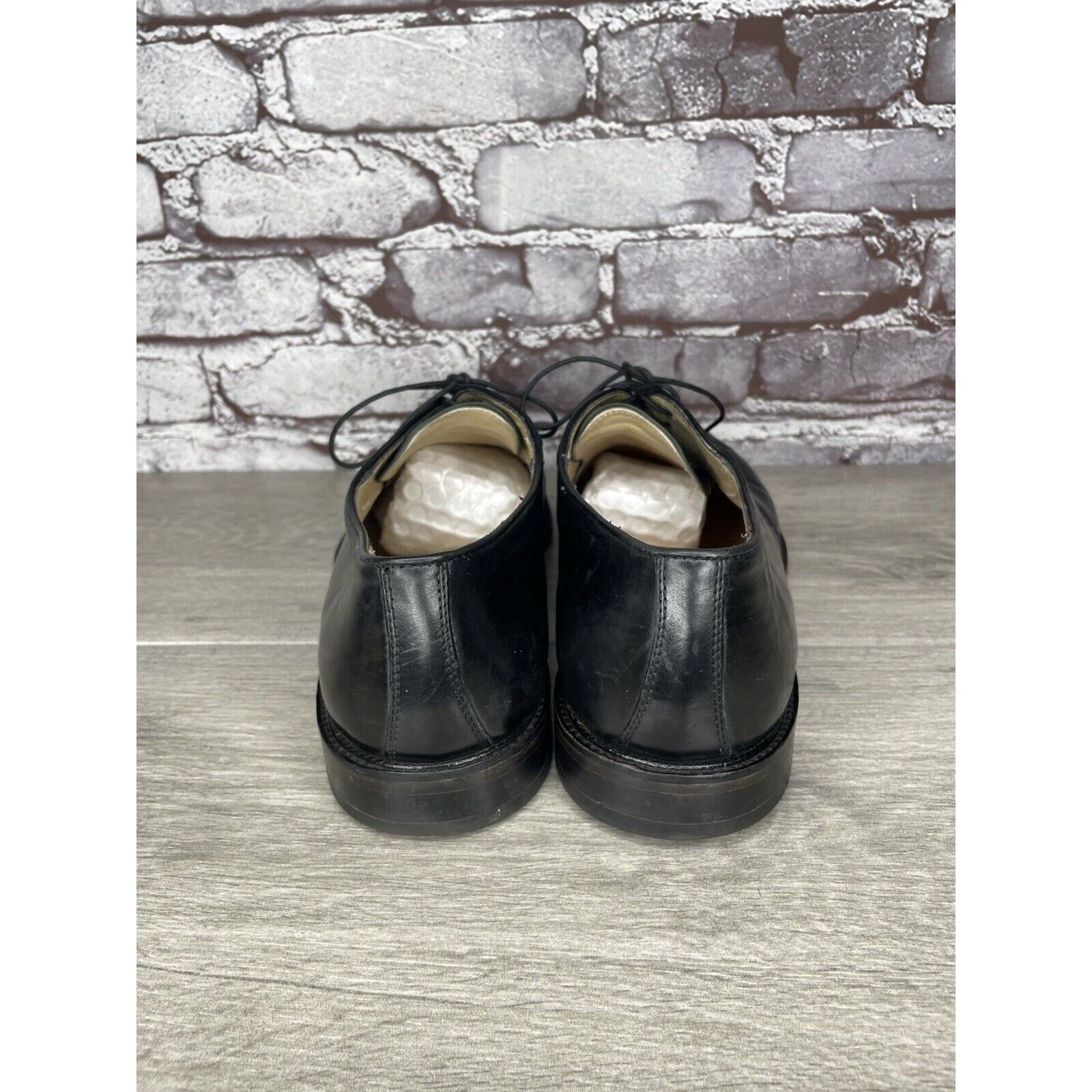 Pronto Uomo PRONTO UOMO Black Leather Split Toe Oxfords Lace Up Shoes Me Size US 10.5 / EU 43-44 - 3 Thumbnail