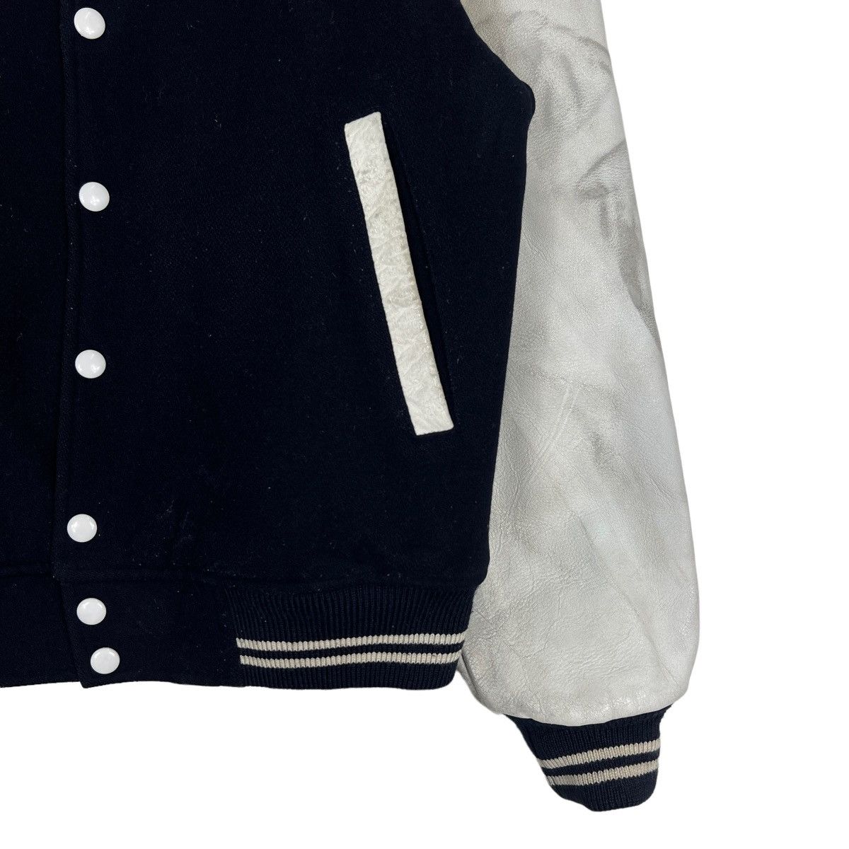 Japanese Brand 🔥 VINTAGE MAC BETH VARSITY BOMBER JACKET Size US L / EU 52-54 / 3 - 3 Thumbnail