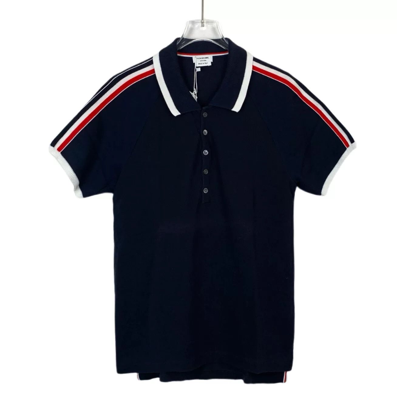Thom Browne Thom Browne Striped Polo Shirt Size 0 Size US XS / EU 42 / 0 - 1 Thumbnail