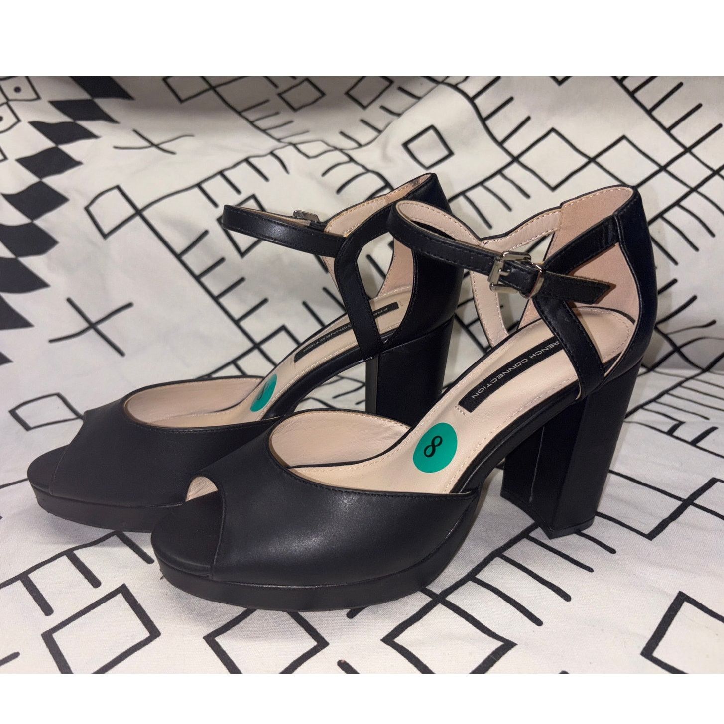 French Connection French Connection Platform Peep Toe Pumps Size US 8 / IT 38 - 3 Thumbnail