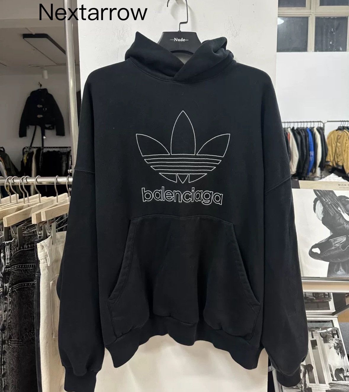パーカー・フーディ BALENCIAGA FW25 Logo embroidery hoodie (767877TRVJ3 1569) shopbring_3325c230019