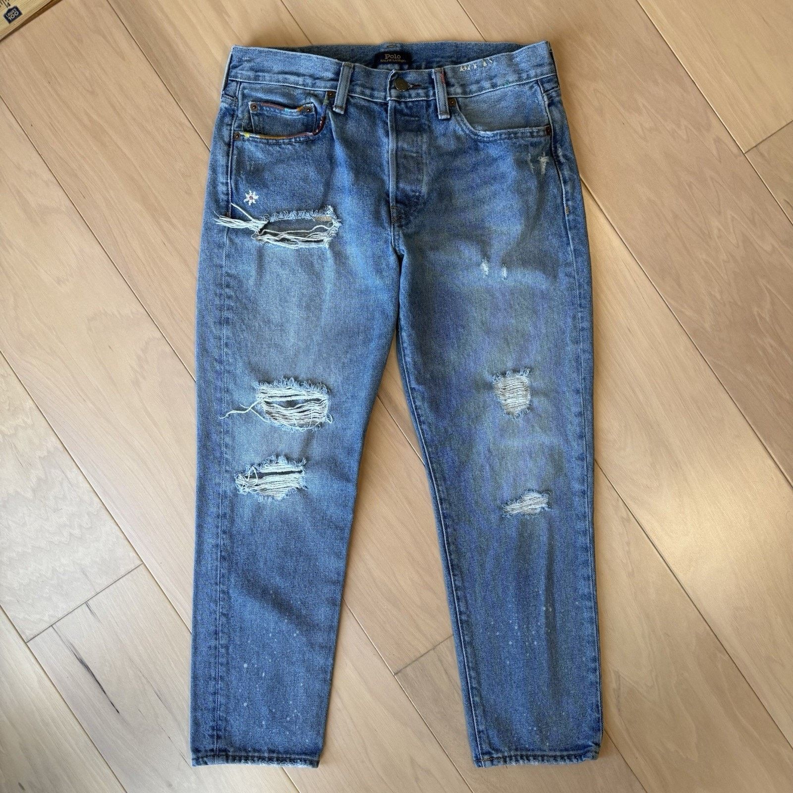 Polo Ralph Lauren Polo Ralph Lauren Jeans Women's 30 Blue Avery Boyfriend Size 30" / US 8 / IT 44 - 2 Thumbnail