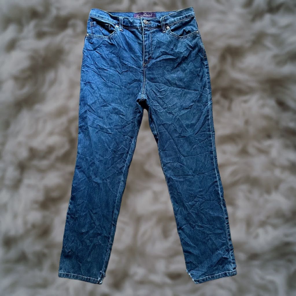 Gloria Vanderbilt Gloria Vanderbilt Jeans Womens 8 Petite Mid Rise Blue Denim Skinny Amanda Size 30" / US 8 / IT 44 - 1 Thumbnail
