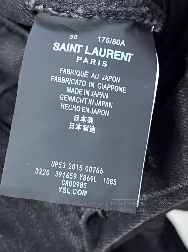 Saint Laurent Paris Saint Laurent Paris Cut Out Destroyed Denim Jeans i Size US 30 / EU 46 - 7 Thumbnail