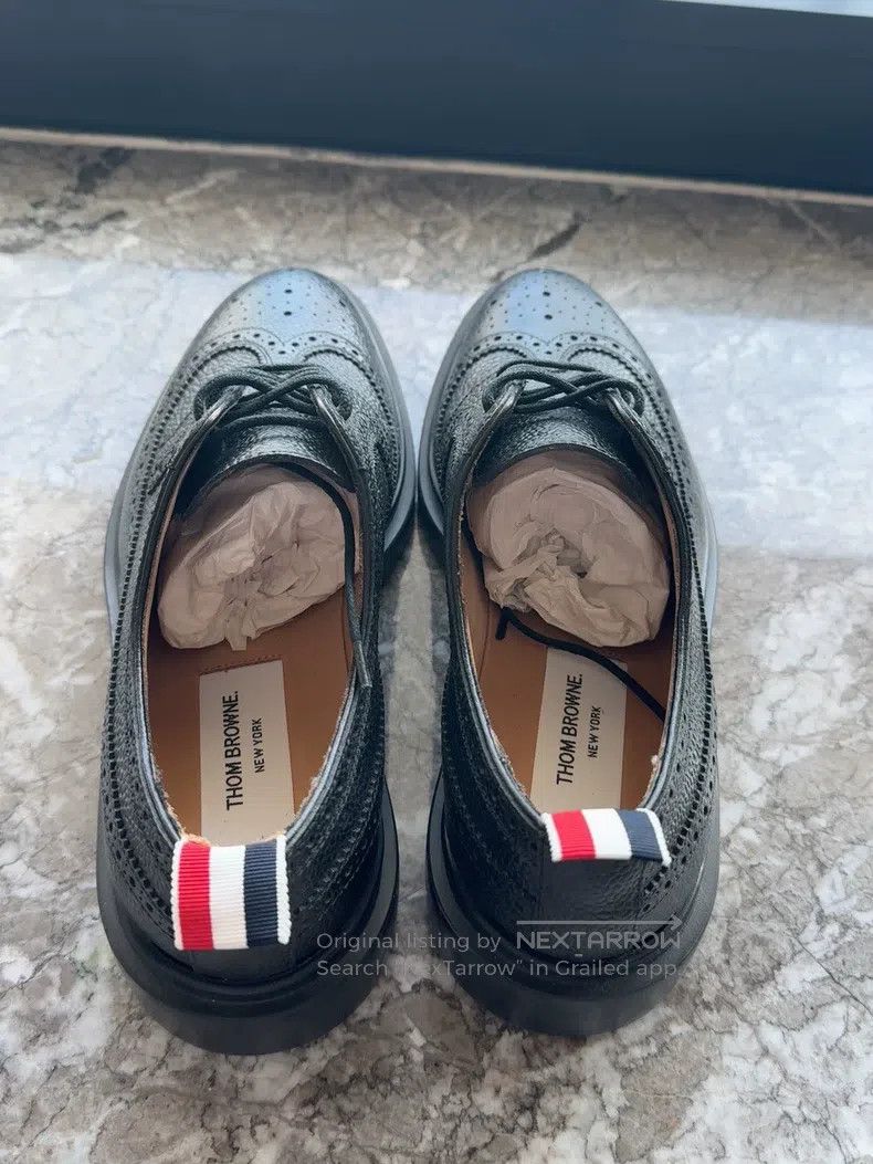Thom Browne Thom Browne Black leather shoes Size US 7 / EU 40 - 2 Thumbnail