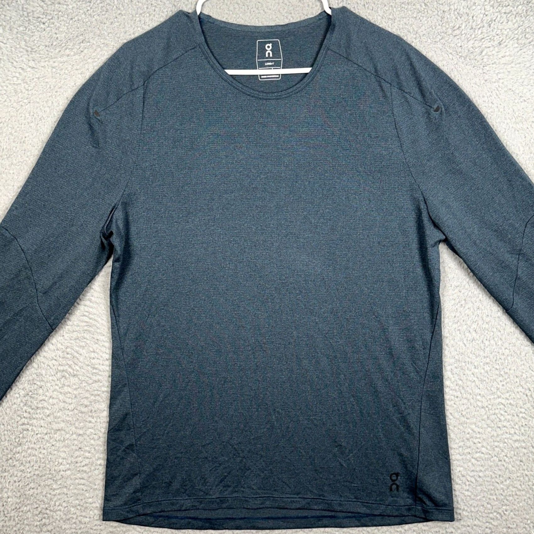 Vintage On Running Long-T T-Shirt Mens XL Gray Heather Lightweight Moisture Wicking Crew Neck Pullover Indoor Outdoor Athletic Golf Running Gym Training Size US XL / EU 56 / 4 - 3 Thumbnail