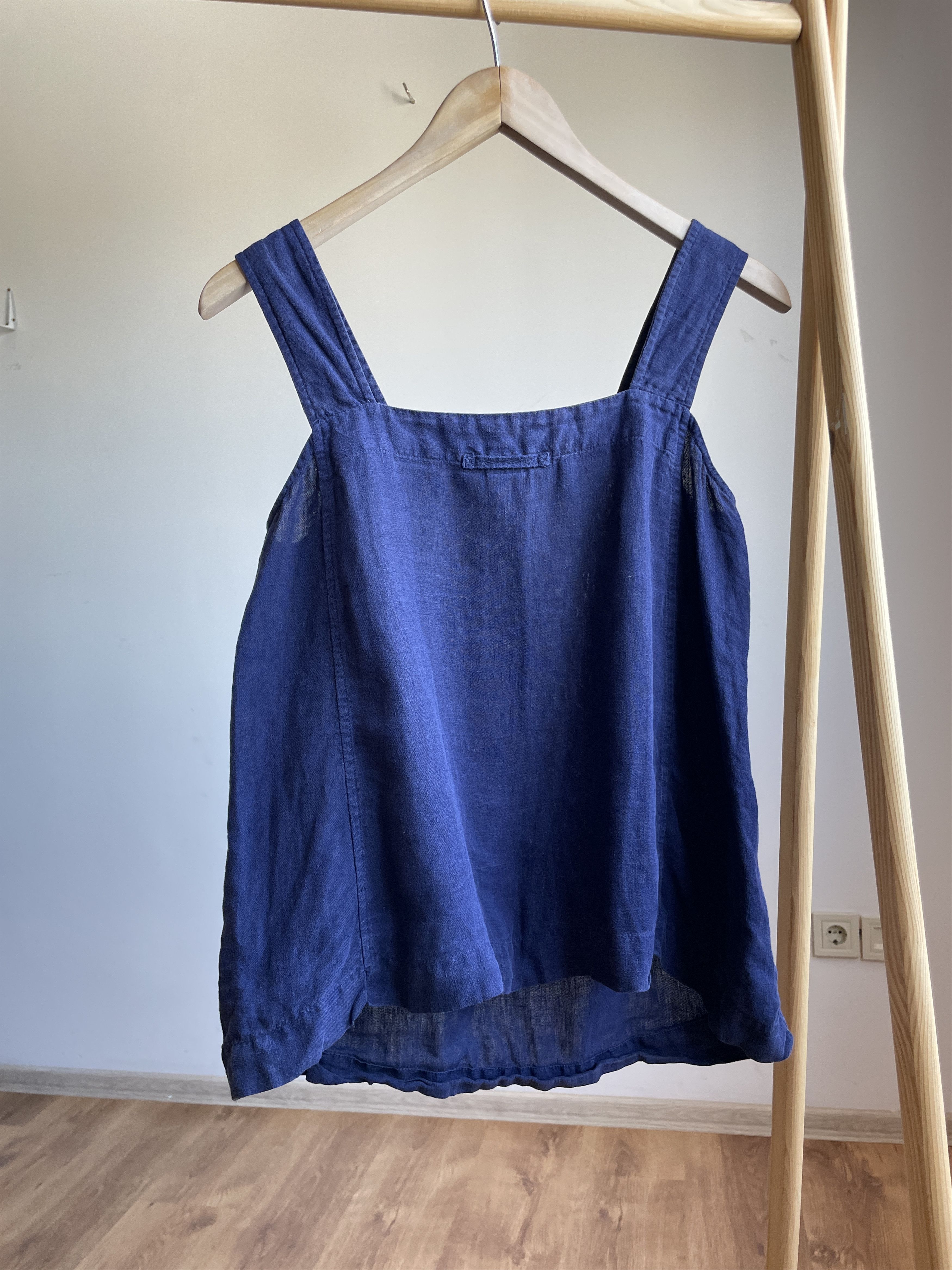 Other Toast Womens Garment Dyed Indigo Linen Tank Top Size XS / US 0-2 / IT 36-38 - 2 Thumbnail