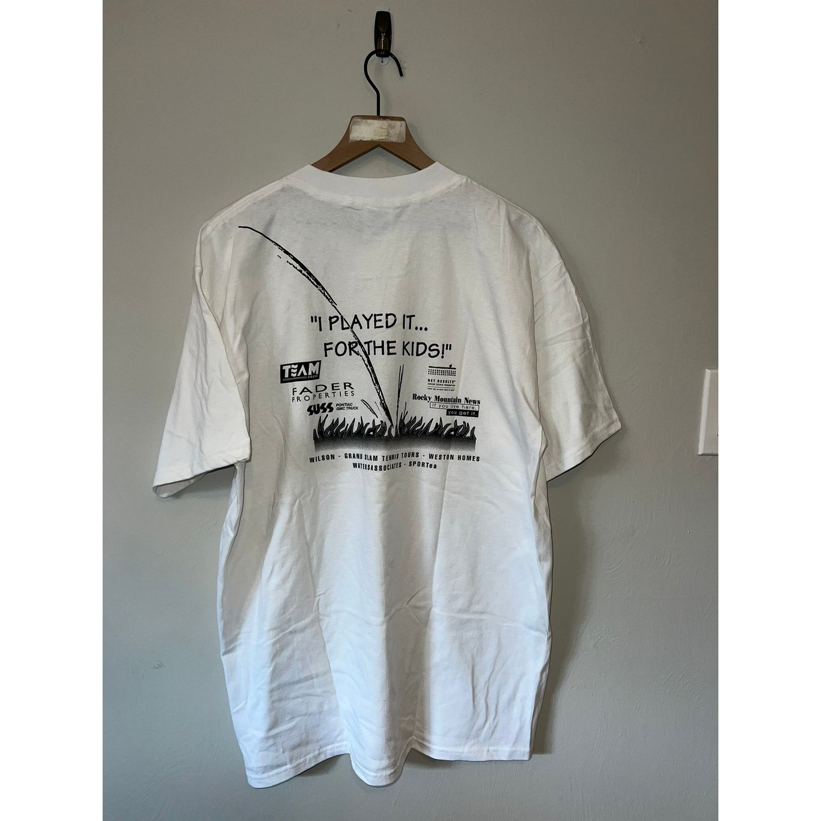 Gildan Vintage Tennis Shirt Denver City Open DTC Tee 1997 90s XL Size US XL / EU 56 / 4 - 6 Thumbnail
