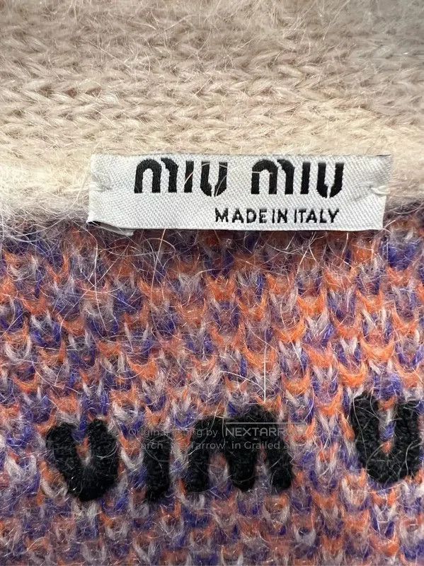 Miu Miu Miu Miu Color Block Wool Cardigan Sweater . Size XS / US 0-2 / IT 36-38 - 4 Thumbnail