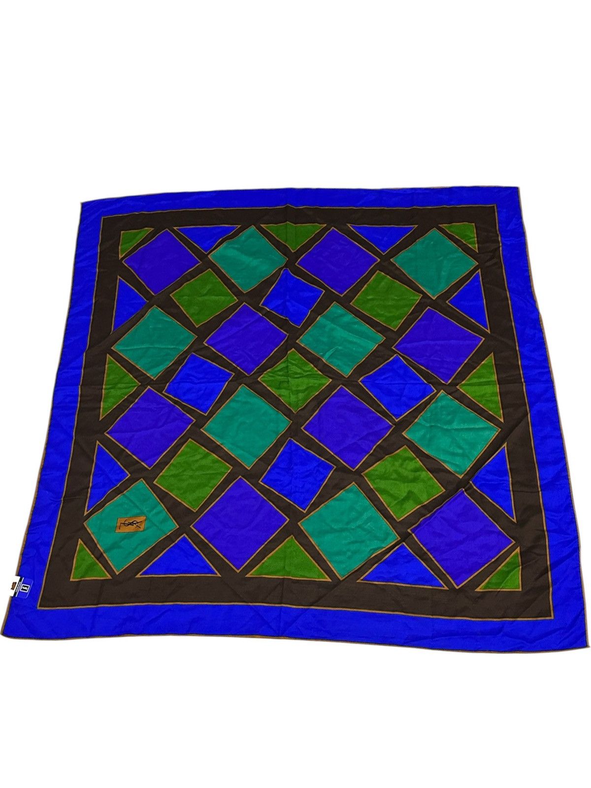 Yves Saint Laurent Vintage Yves Saint Laurent Fourlads Silk Scarves (Big Size) Size ONE SIZE - 8 Thumbnail