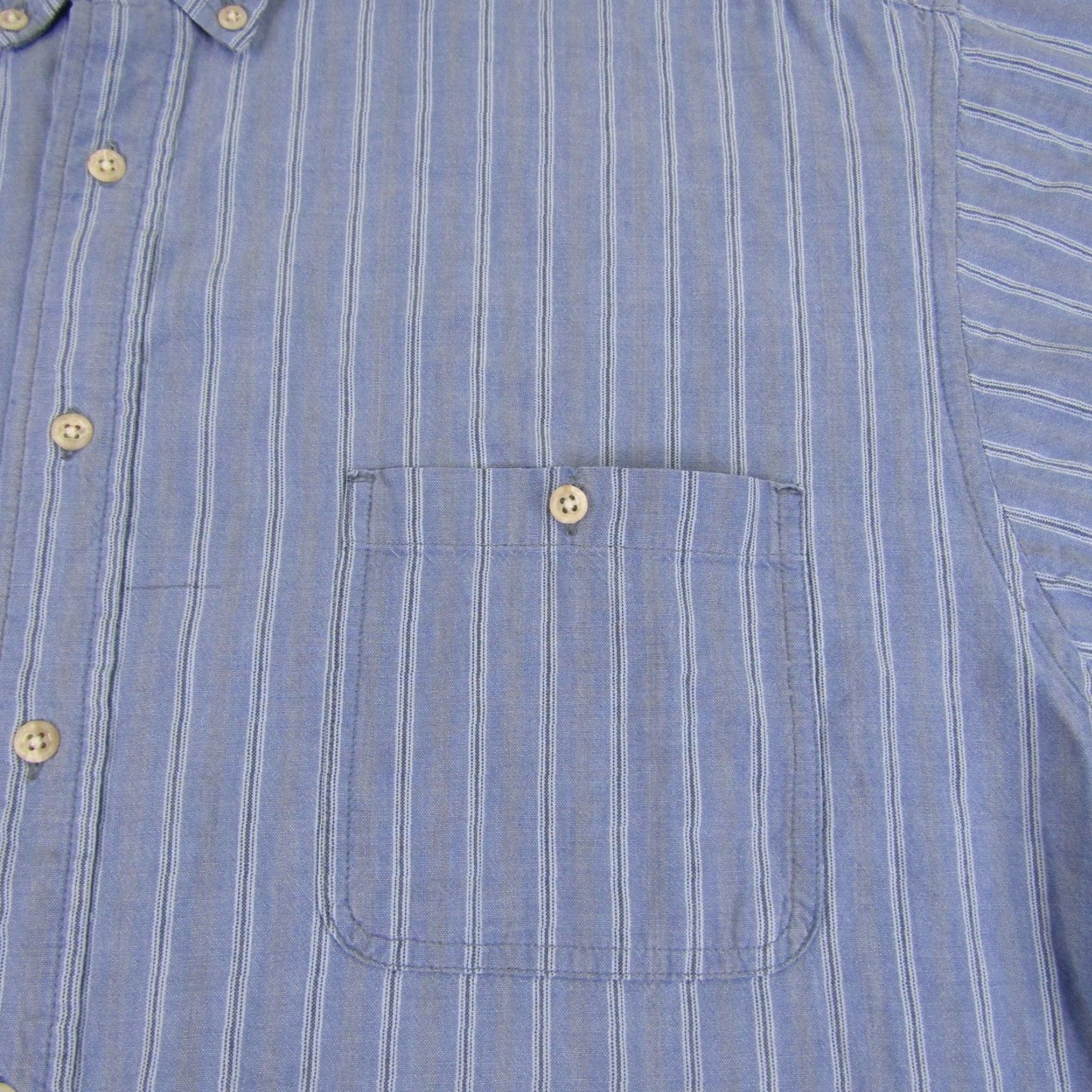 Eddie Bauer VINTAGE Eddie Bauer Shirt Mens XL Blue Stripes Button Up Camp Casual Outdoor Size US XL / EU 56 / 4 - 5 Thumbnail
