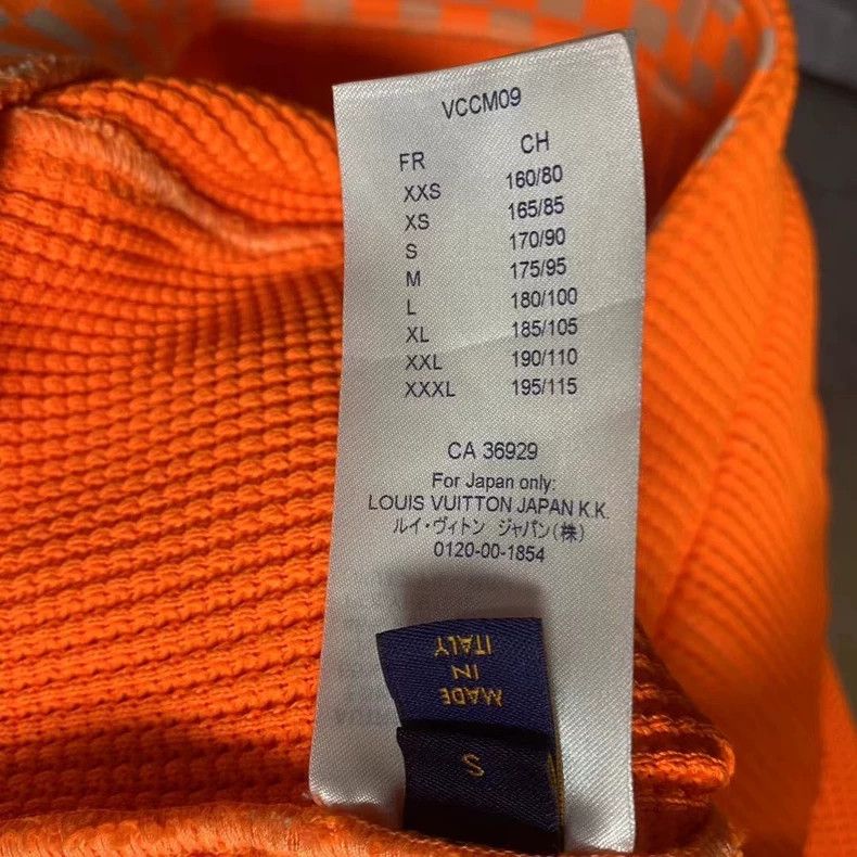 Louis Vuitton Louis Vuitton Orange checkerboard mesh logo jacket Size US S / EU 44-46 / 1 - 5 Thumbnail
