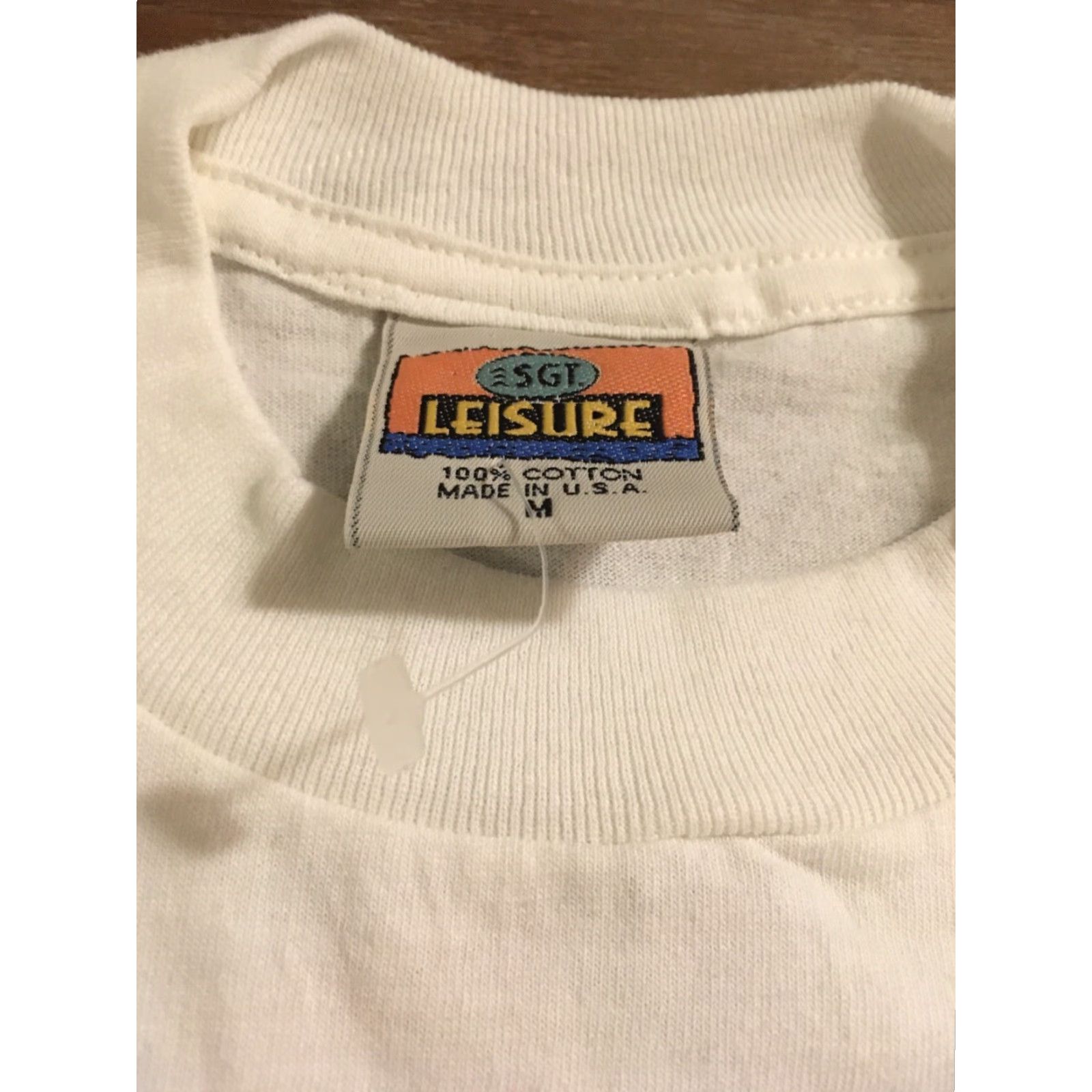 Vintage VINTAGE Sgt Leisure Hawaii Graphic Tee Shirt M White Patriotic Fish 1990s Mens Size US M / EU 48-50 / 2 - 3 Thumbnail