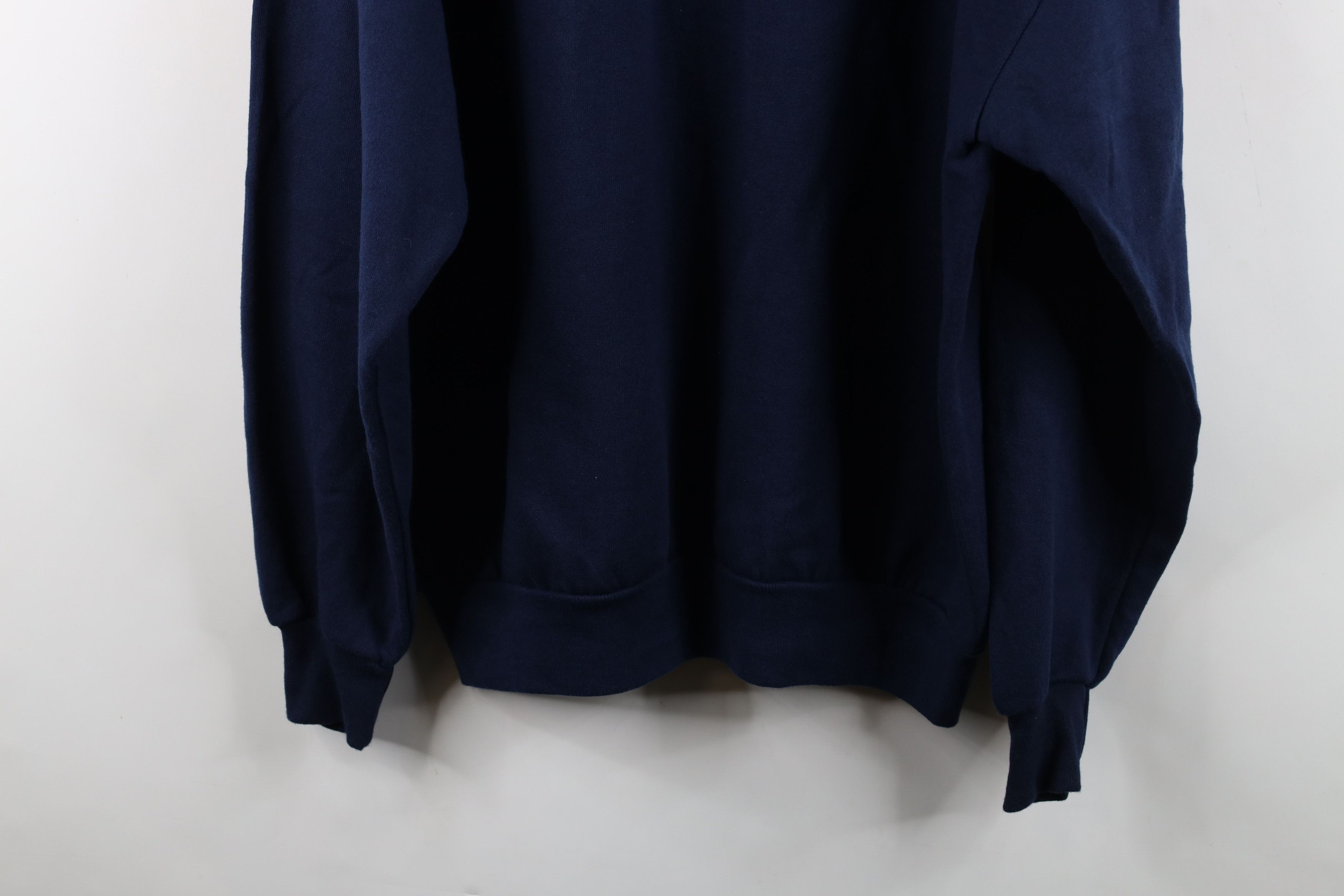 Vintage Vintage 90s Streetwear Crewneck Sweatshirt Navy Blue USA Size US XL / EU 56 / 4 - 12 Thumbnail
