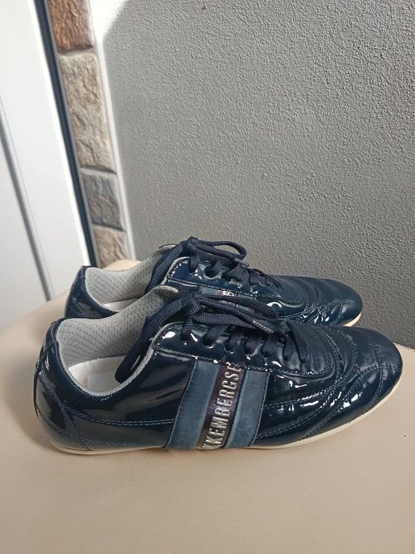 Dirk Bikkembergs Leather DB Trainers Shoes Football Sneakers Rare opium Size US 7 / IT 37 - 10 Thumbnail