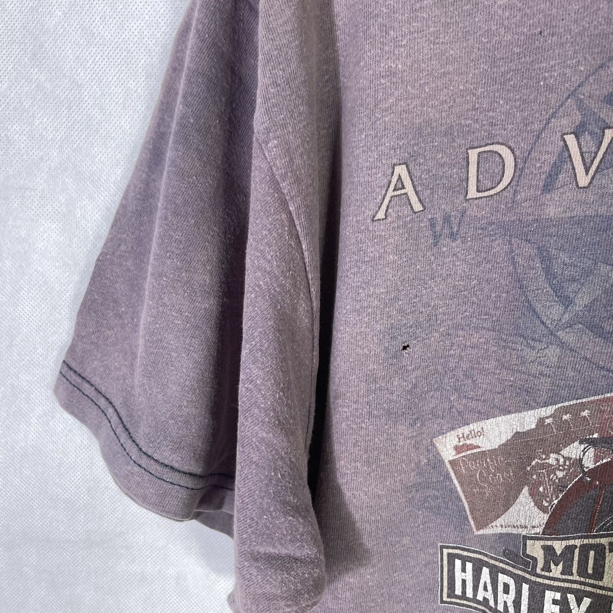 Hanes × Harley Davidson × Vintage Rare! Vintage Harley Davidson Adventure Alaska Tshirt Size US L / EU 52-54 / 3 - 6 Thumbnail