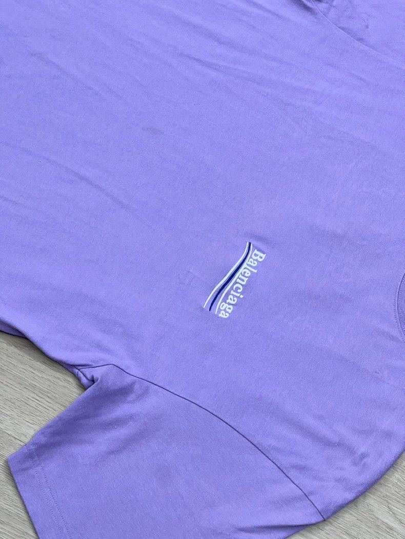 Balenciaga Balenciaga Coke Logo Embroidered Short Sleeve, Purple XXS Size US XXS / EU 40 - 2 Thumbnail