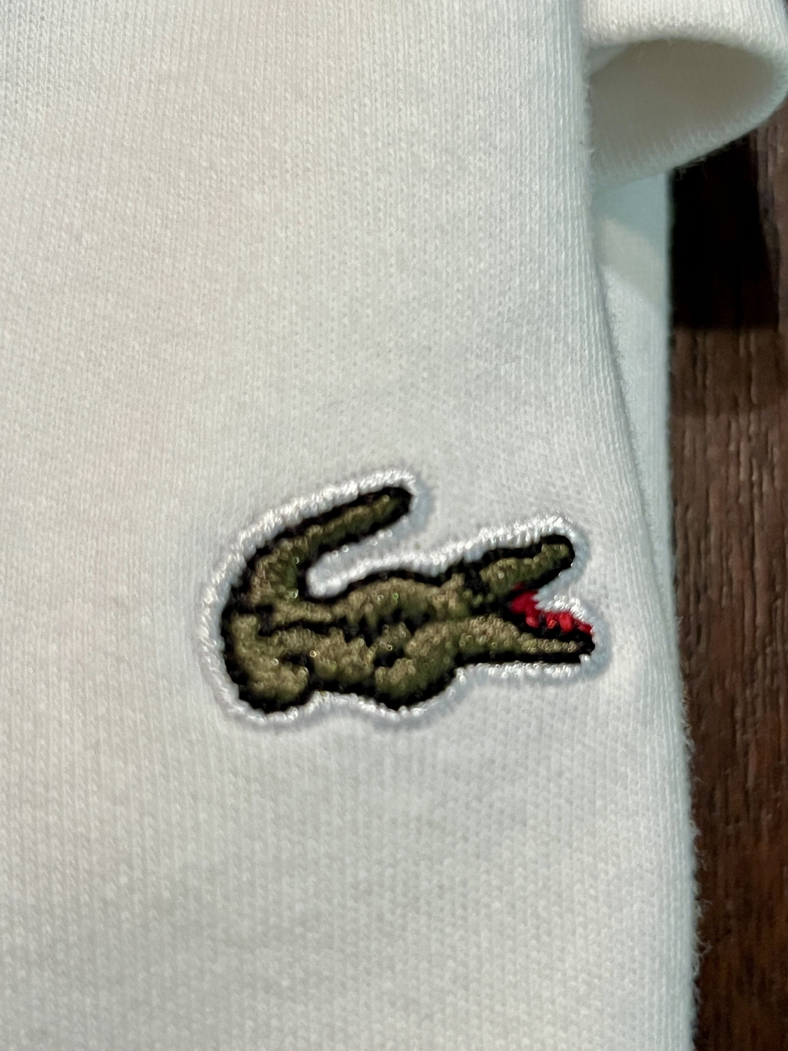 Lacoste Vintage Chemise Lacoste Polo XXL White Made in France Size US XL / EU 56 / 4 - 3 Thumbnail