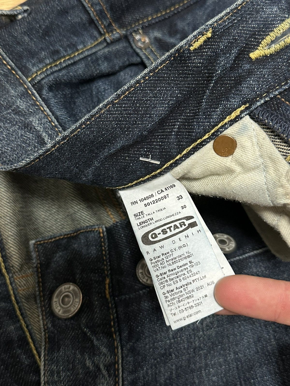 G-Star G-Star Raw Jeans Size 33 Avant-Garde Denim Size US 33 - 8 Thumbnail