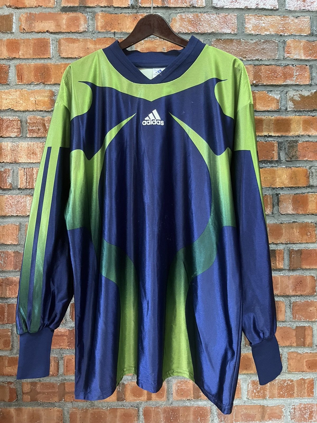 Vintage Y2K Adidas goalkeeper jersey