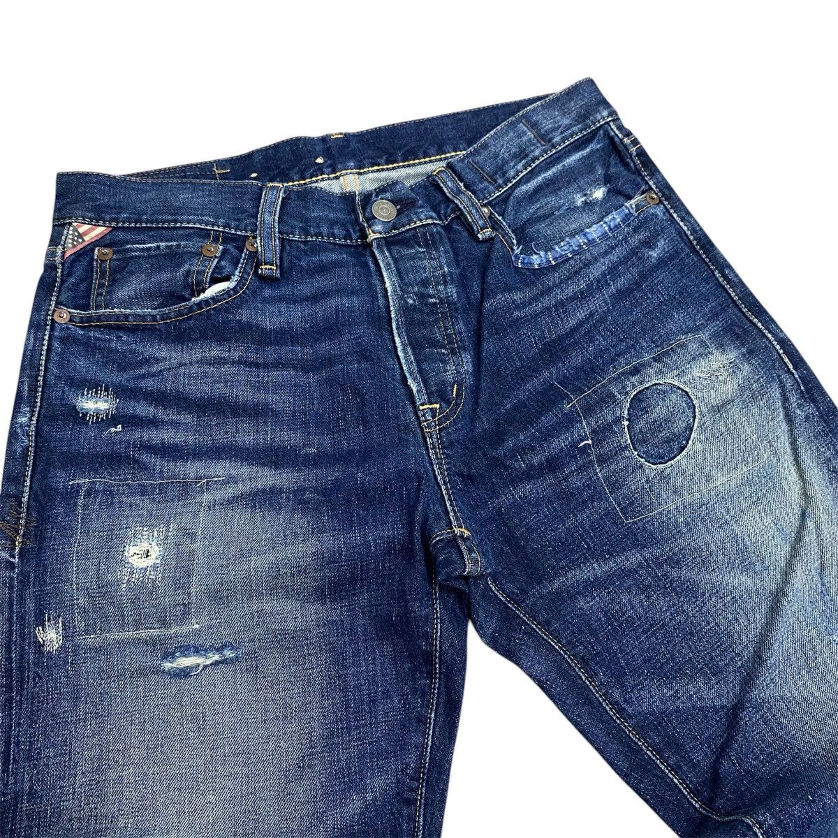 RRL Ralph Lauren Ralph Lauren Distressed Denim Pant Size US 30 / EU 46 - 3 Thumbnail