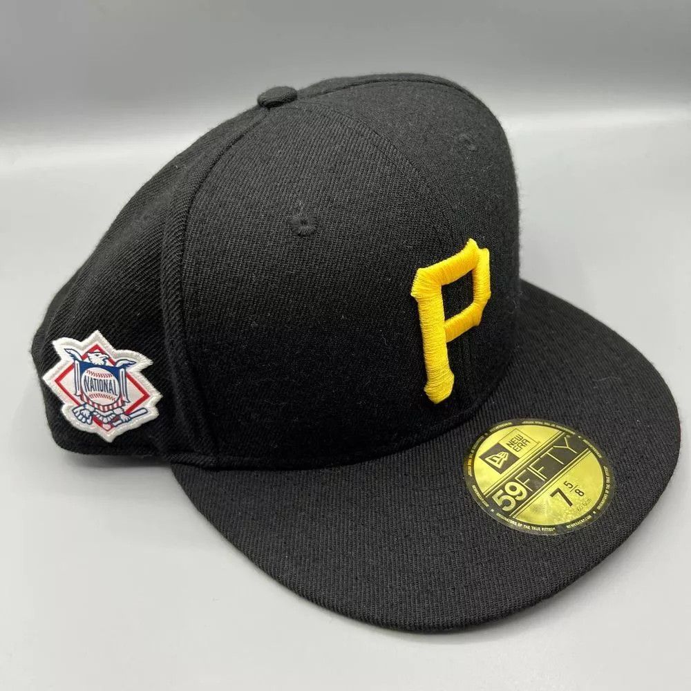 New Era Pittsburgh Pirates Hat Men 7 5/8 59Fifty New Era MLB Fitted Size ONE SIZE - 1 Thumbnail