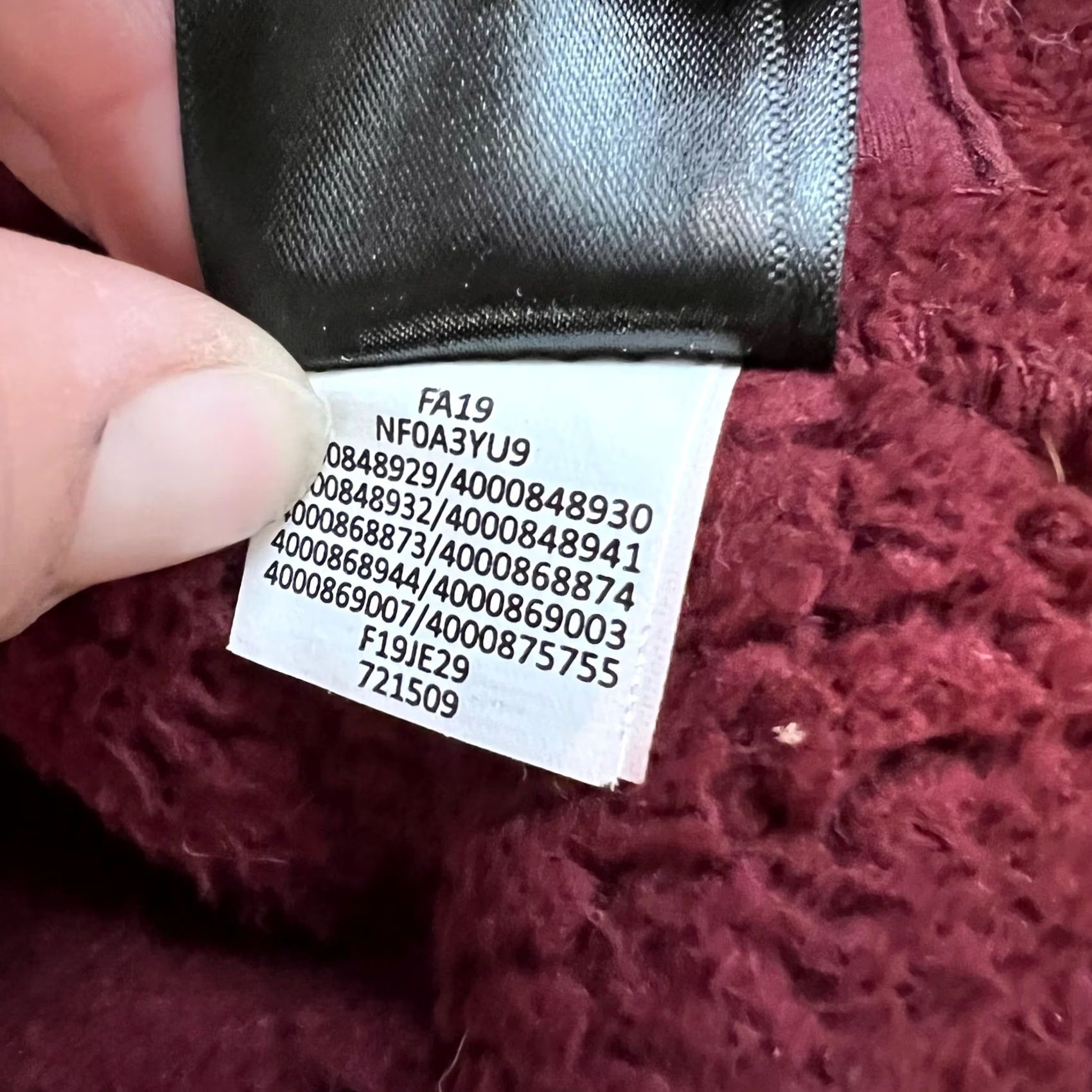 The North Face The North Face Women's L Oversize Jacket Sherpa Fleece Campshire Wrap Maroon Size L / US 10 / IT 46 - 4 Thumbnail