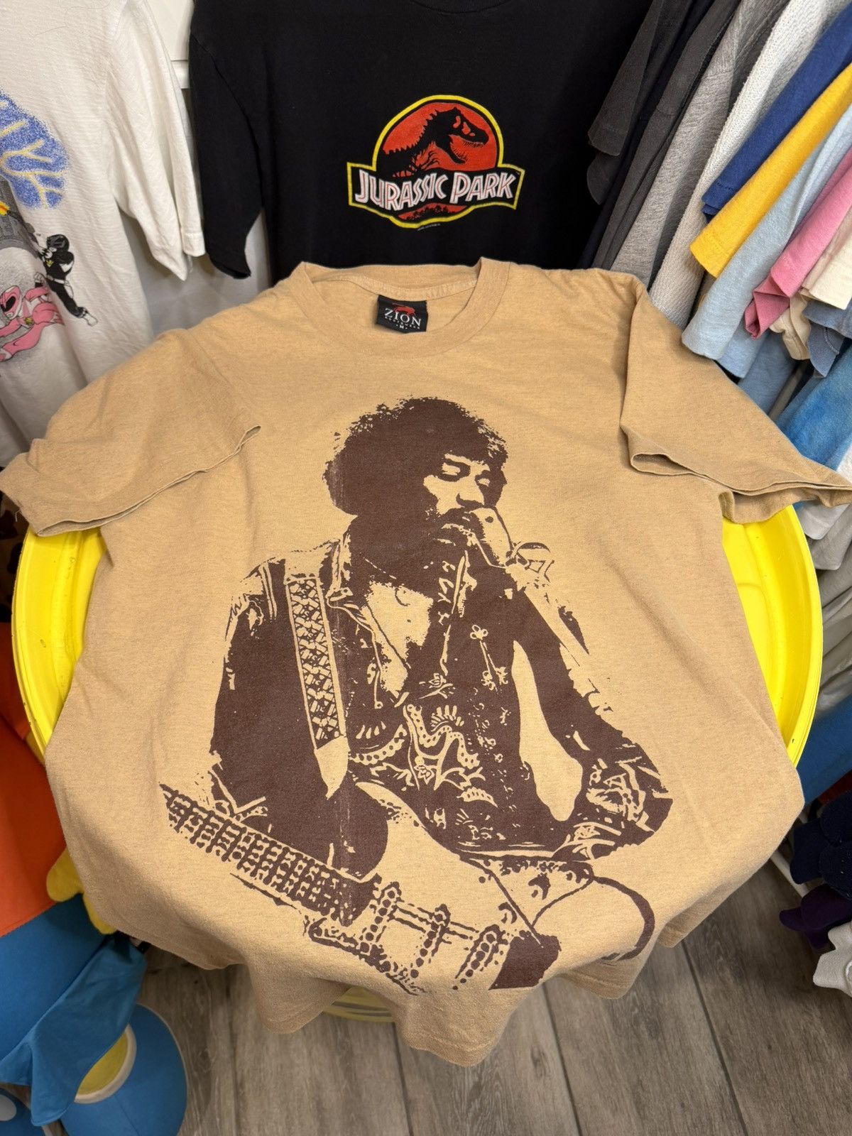 Vintage 1980s Jimi Hendrix T-shirt single stitch Size US M / EU 48-50 / 2 - 3 Thumbnail
