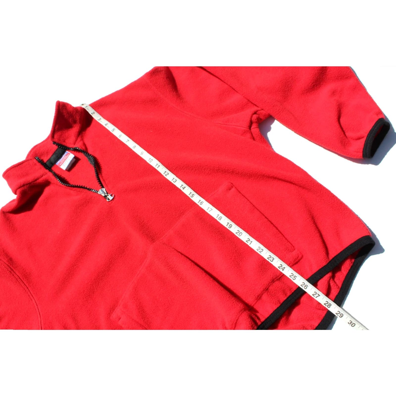 Champion VINTAGE Champion Athletic Fleece Pullover Sweatshirt Red L Mens ¼ Zip Authentic Sweatshirt Athletic Fit Regular Size L Size US L / EU 52-54 / 3 - 7 Thumbnail
