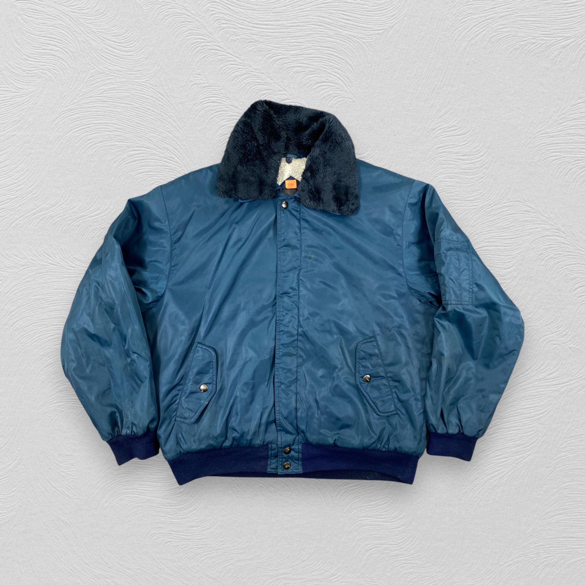 Japanese Brand Vintage Flight Bomber Faux Fur Jacket -J154 Size US M / EU 48-50 / 2 - 1 Thumbnail
