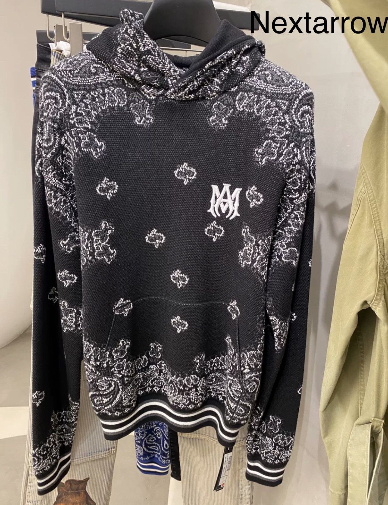 Amiri Amiri cashew flower hooded printed embroidered hoodie 2412 L Size US L / EU 52-54 / 3 - 1 Thumbnail