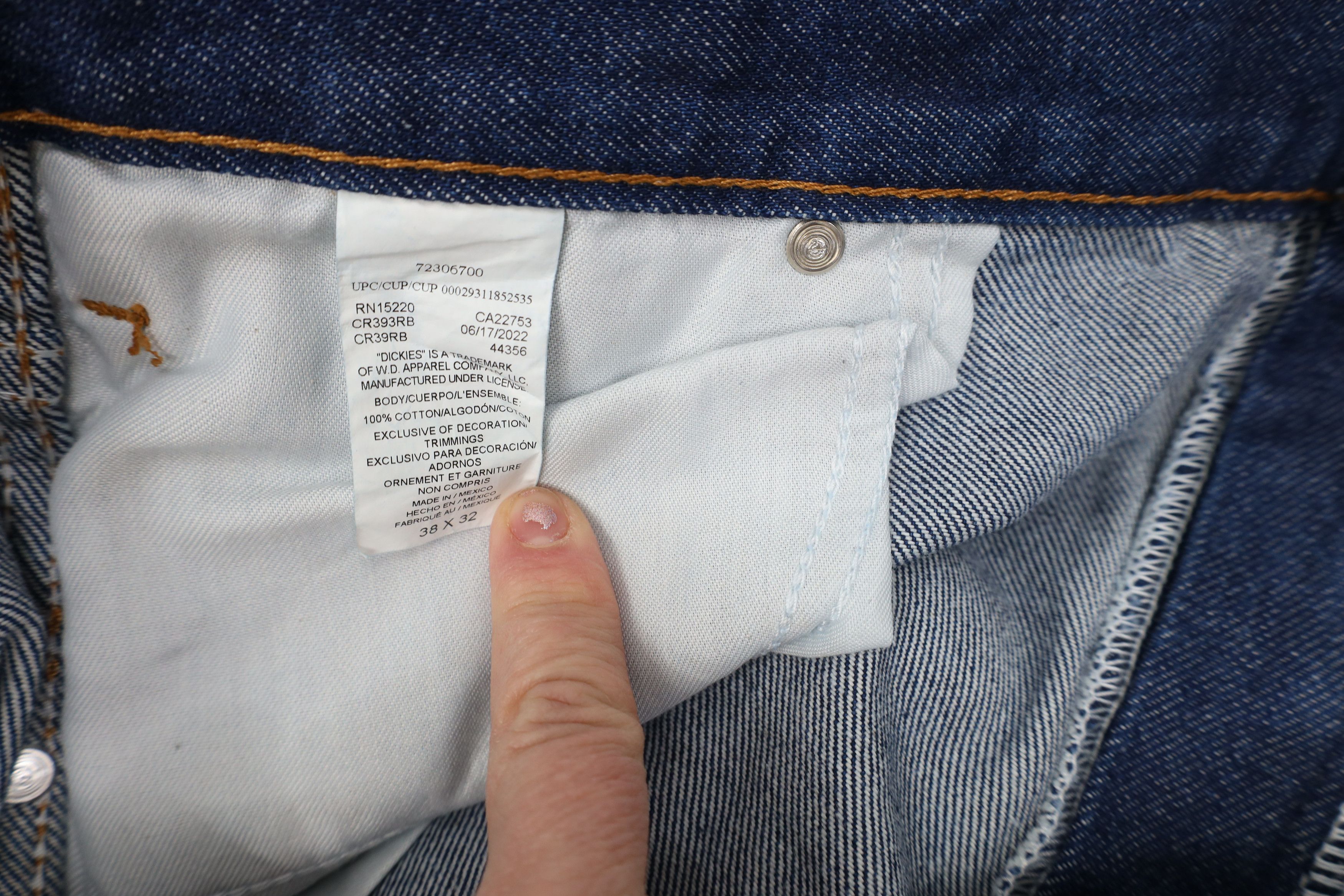 Dickies Deadstock Vintage Y2K Dickies Wide Leg Dungaree Denim Jeans Size US 38 / EU 54 - 6 Thumbnail