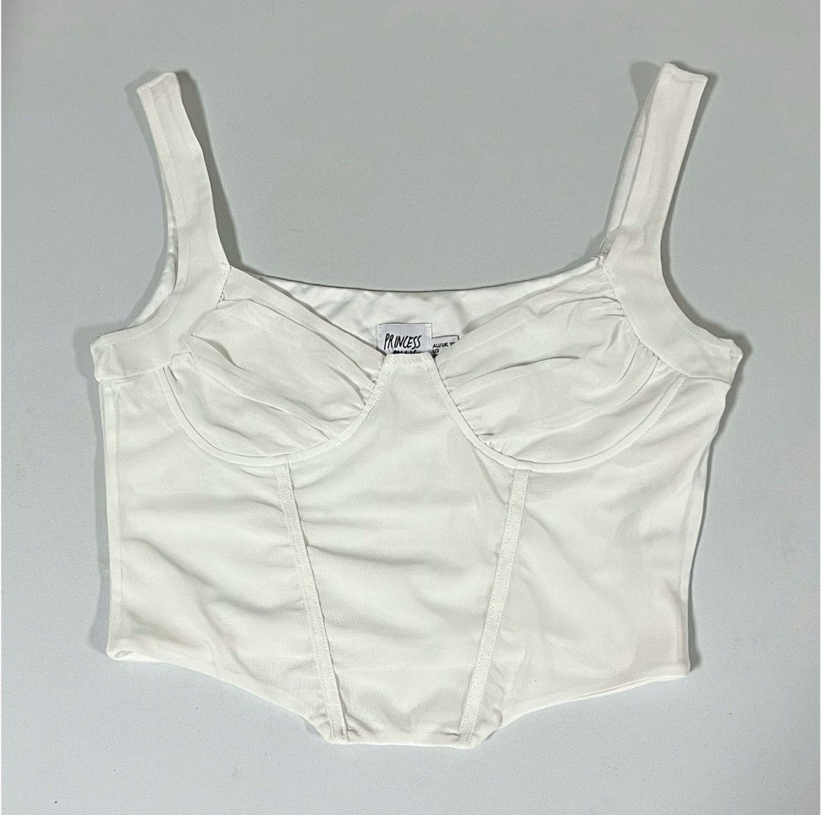 PRINCESS POLLY Princess Polly Mesh Corset Bustier Top Shirt Blouse Size 6 🪽 Size M / US 6-8 / IT 42-44 - 2 Thumbnail