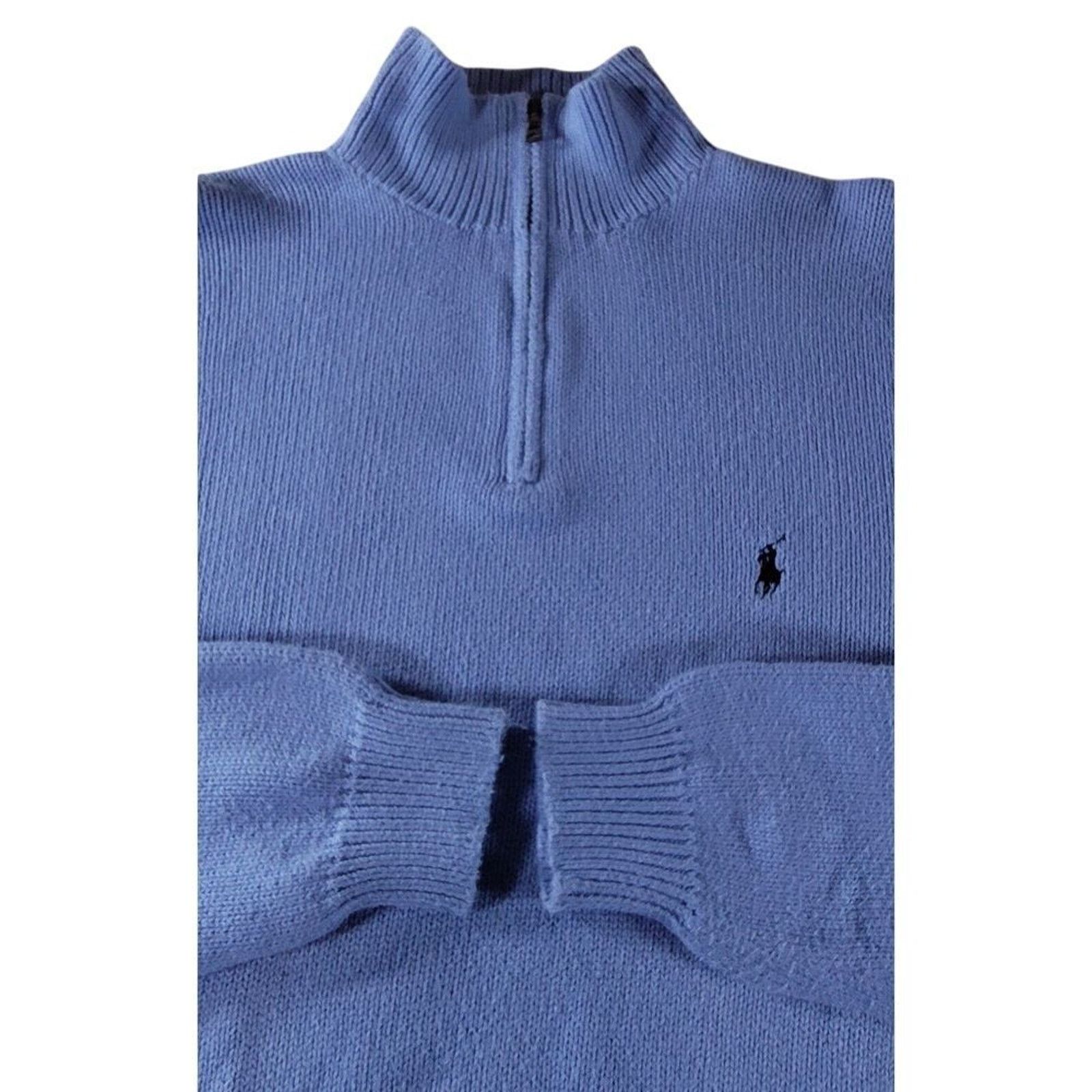 Polo Ralph Lauren Vintage Polo Ralph Lauren Men's XL 1/4 Zip Mock Neck Sweater Size US XL / EU 56 / 4 - 1 Thumbnail