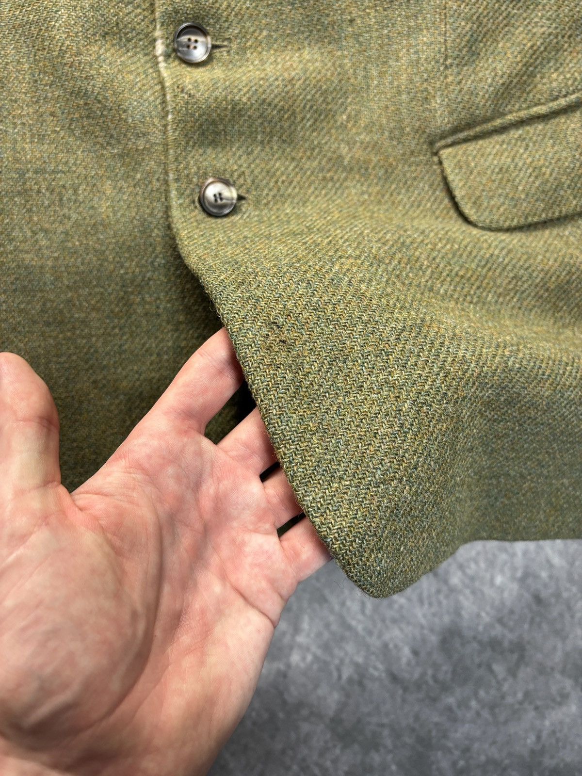 Harris Tweed Vintage Harris Tweed Blazer Suit Jacket Made in Scotland Size 42R - 12 Thumbnail
