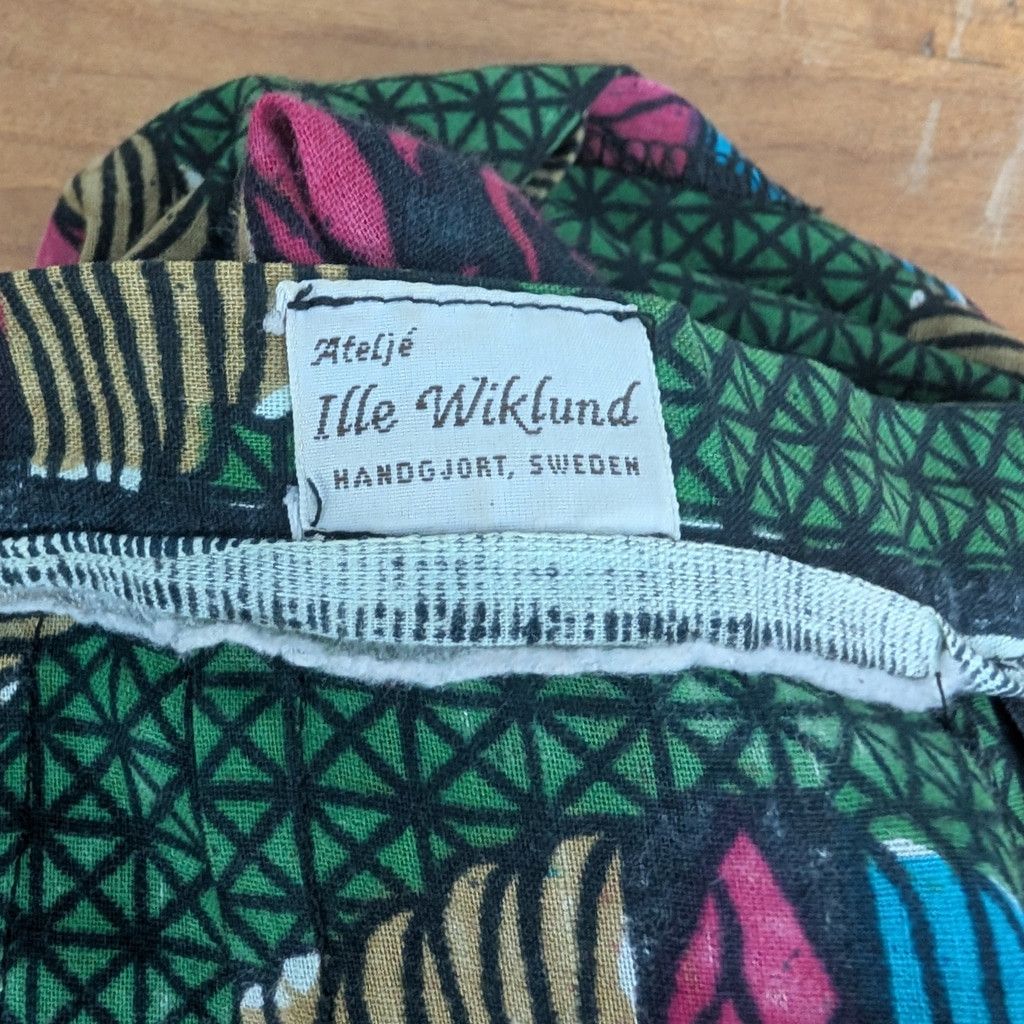 Other Vintage Swedish Pattern Maxi Skirt Size 29" - 2 Thumbnail