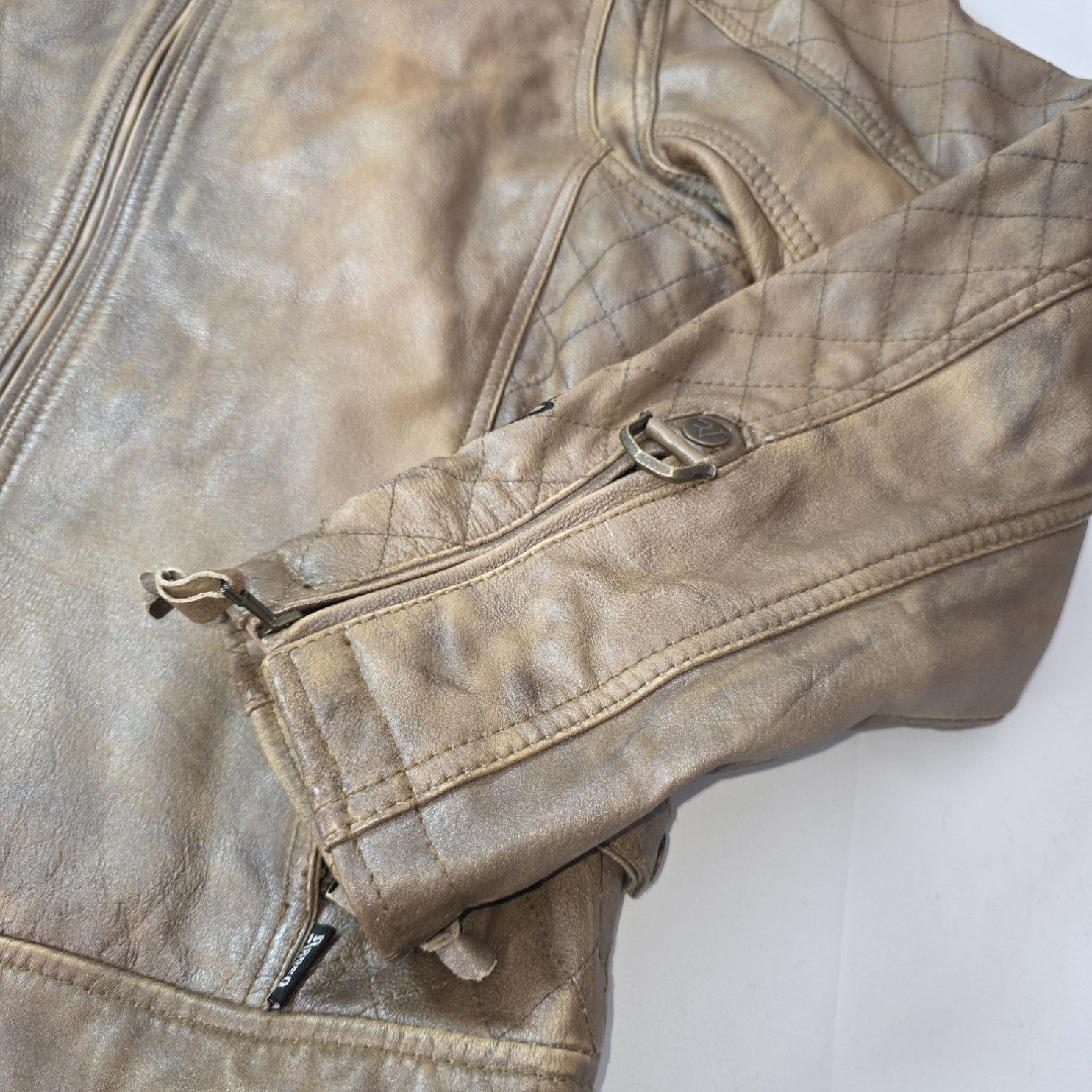 Other Rodeo Vegas Distressed Leather Western Moto Jacket Size US M / EU 48-50 / 2 - 7 Thumbnail