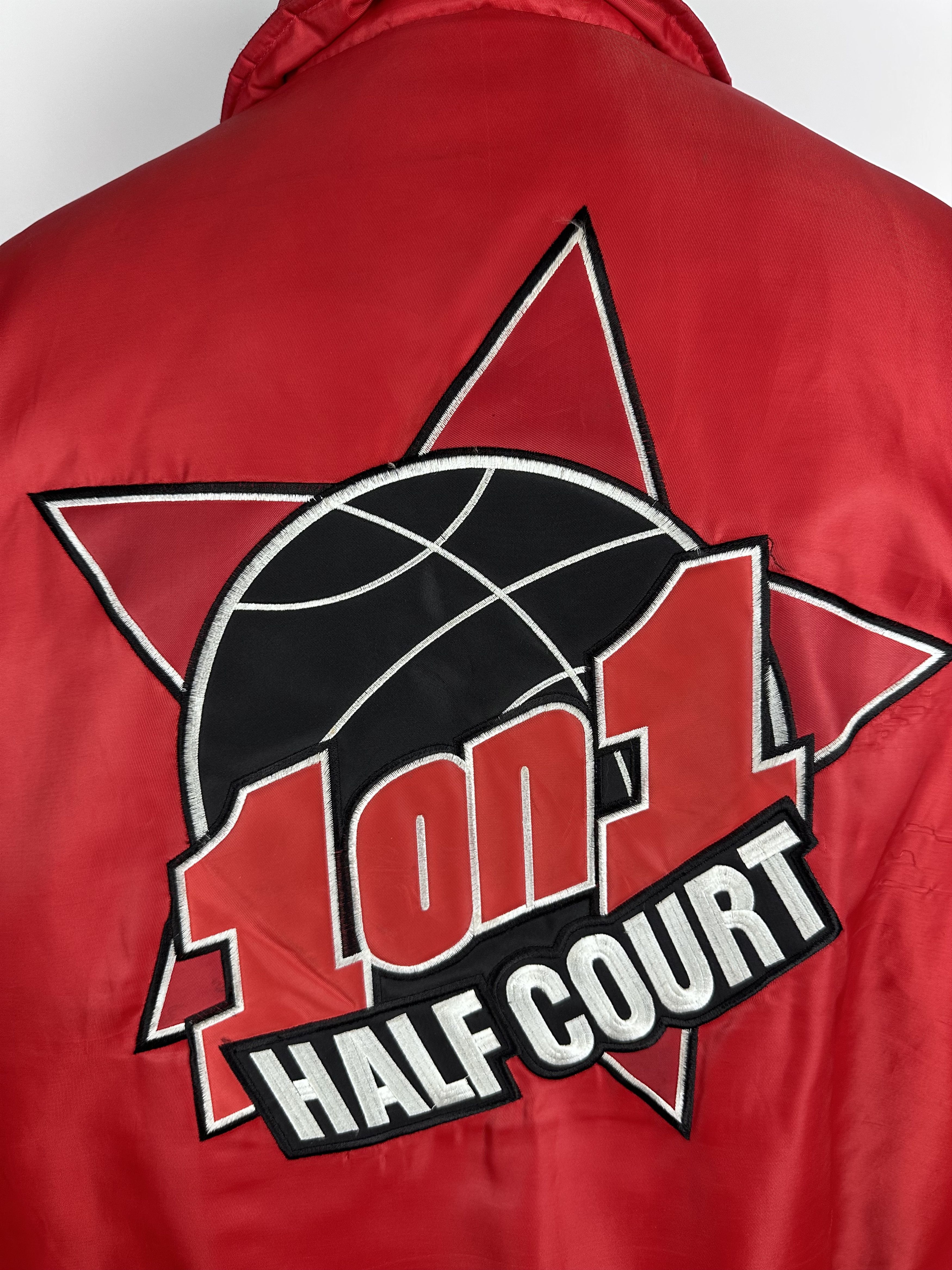 NBA × Vintage Vintage Raw Blue 1on1 Basketball Bomber Jacket NBA Red Mens Size US XL / EU 56 / 4 - 8 Thumbnail