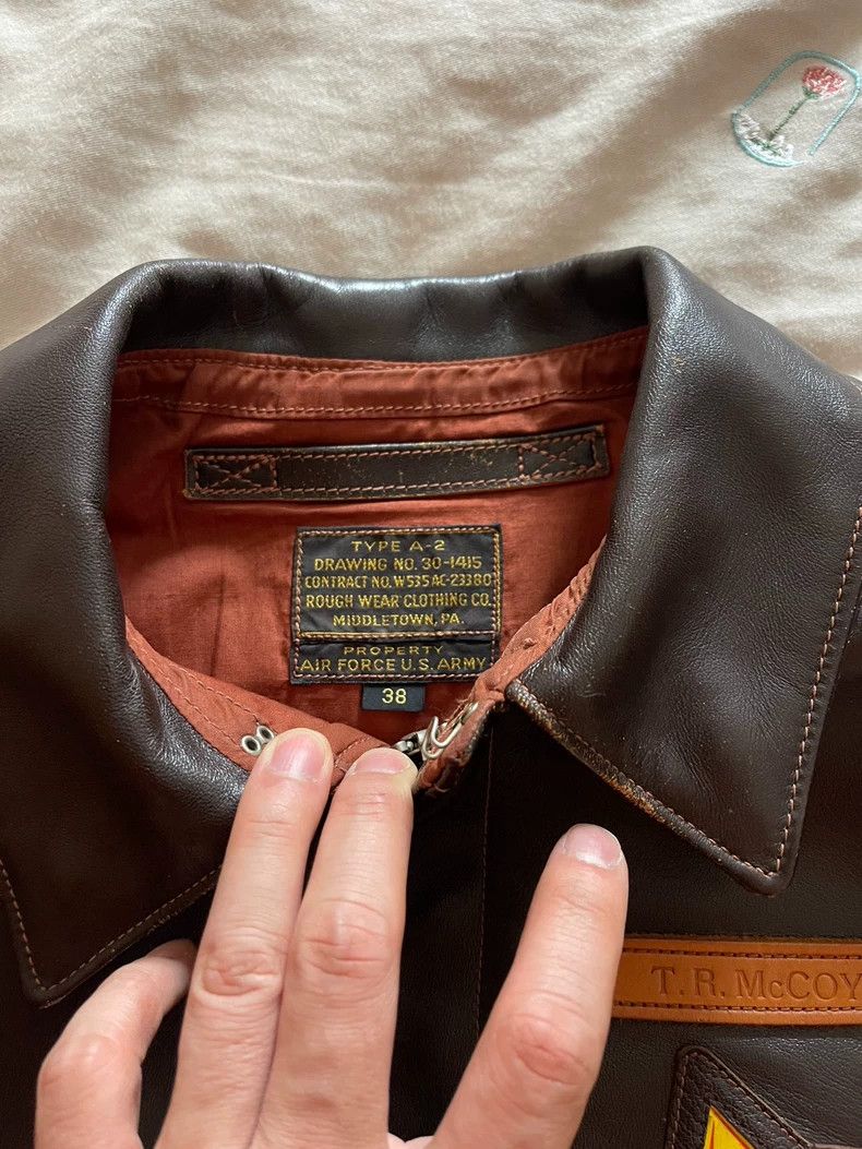 The Real McCoy's The Real McCoy Hand-Painted A2 Flight Jacket Size US M / EU 48-50 / 2 - 6 Thumbnail