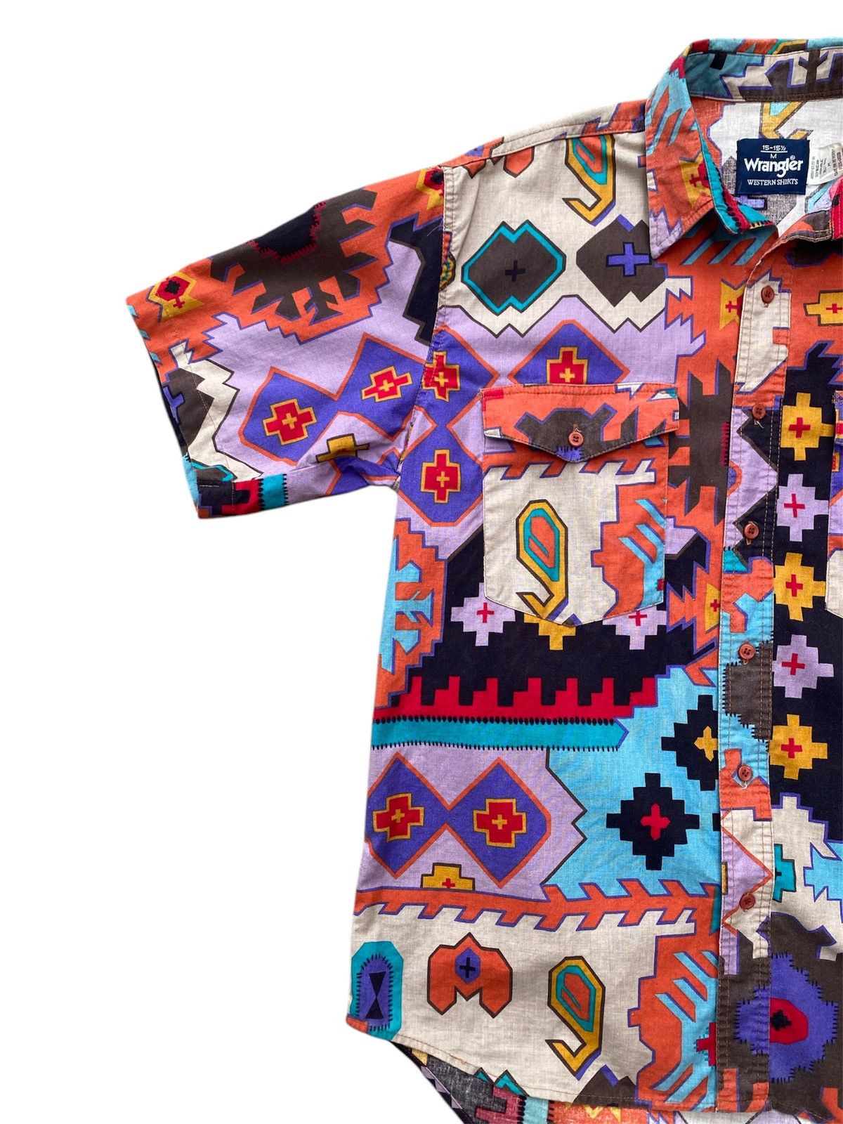 Vintage Vintage Wrangler Aztec Navajo Native Shirt Size US M / EU 48-50 / 2 - 4 Thumbnail